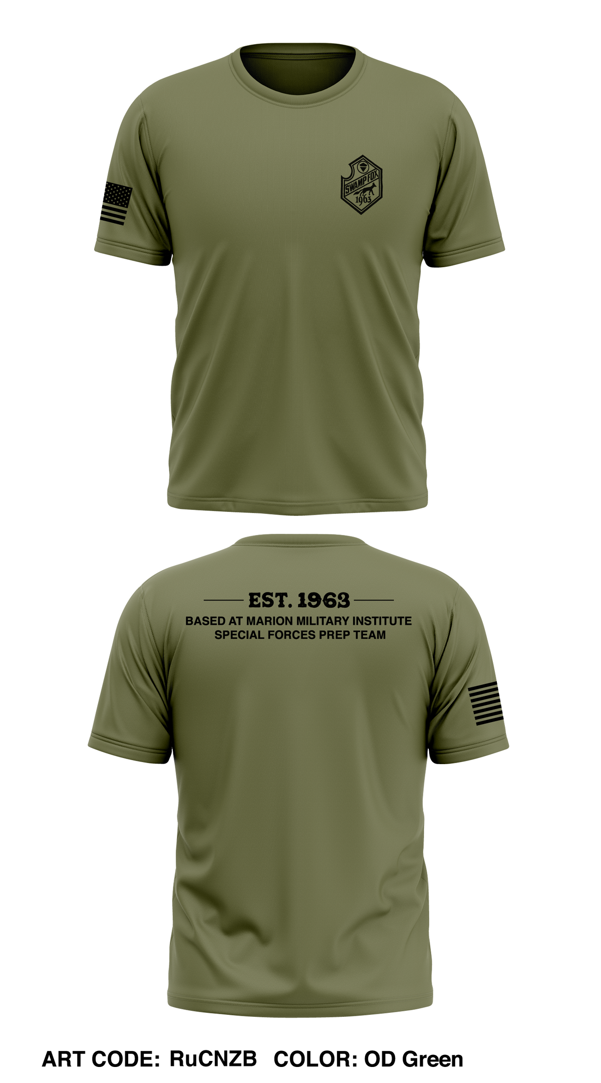 SWAMPFOX Tactical Unit division Store 1 Core Men's SS Performance Tee - RuCNZB