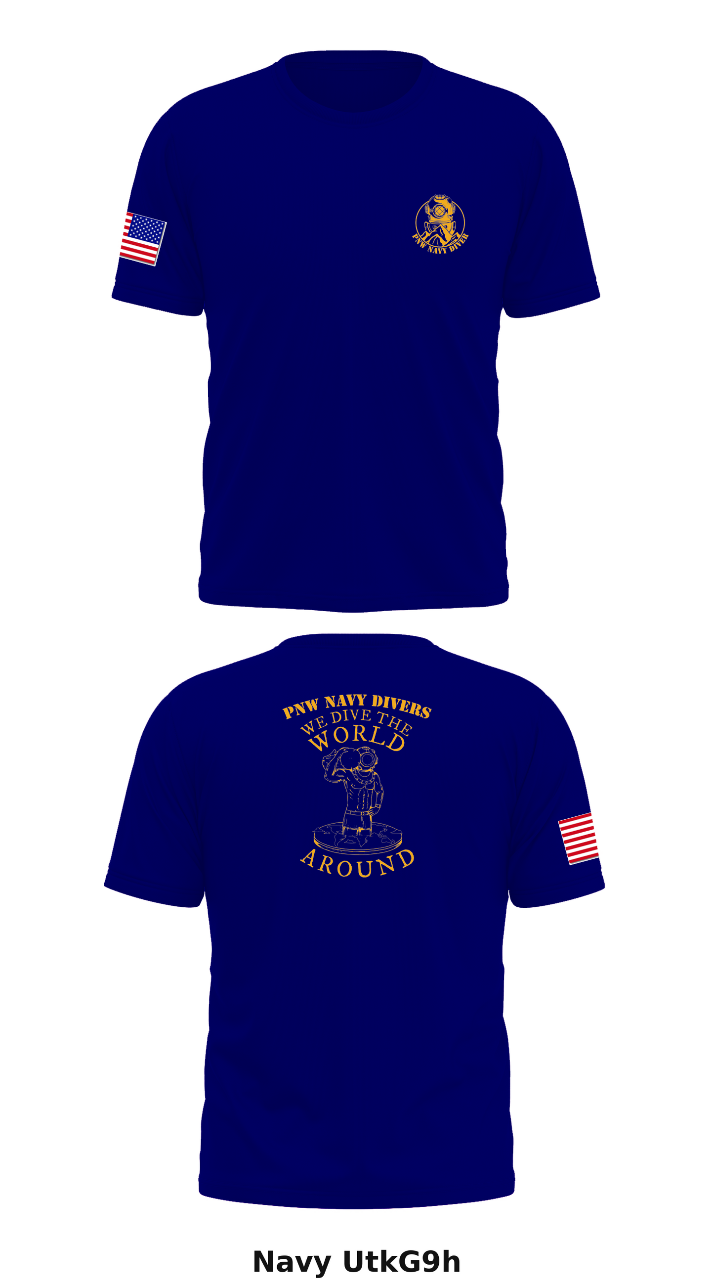Everett Dive Locker Store 1 Core Men's SS Performance Tee - UtkG9h