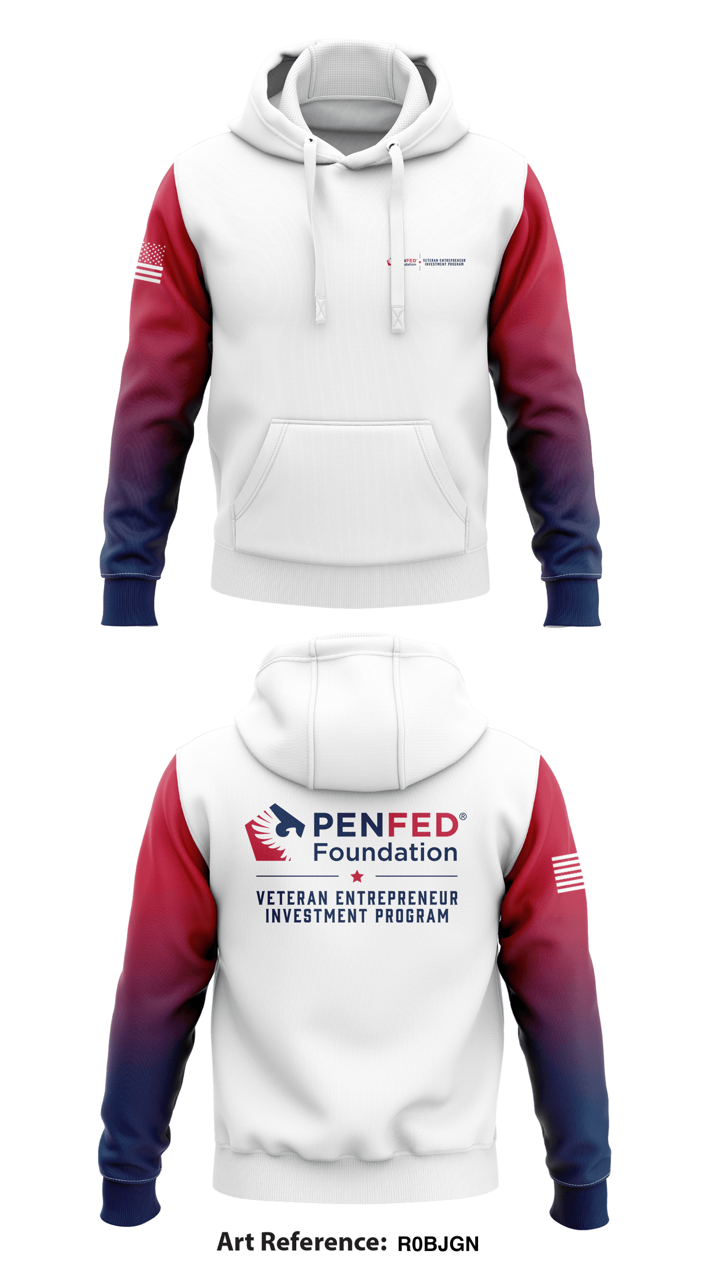 PENFED FOUNDATION VETERAN ENTREPRENEUR INVESTMENT PROGRAM STORE 1 Core Men's Hooded Performance Sweatshirt - r0bJGn