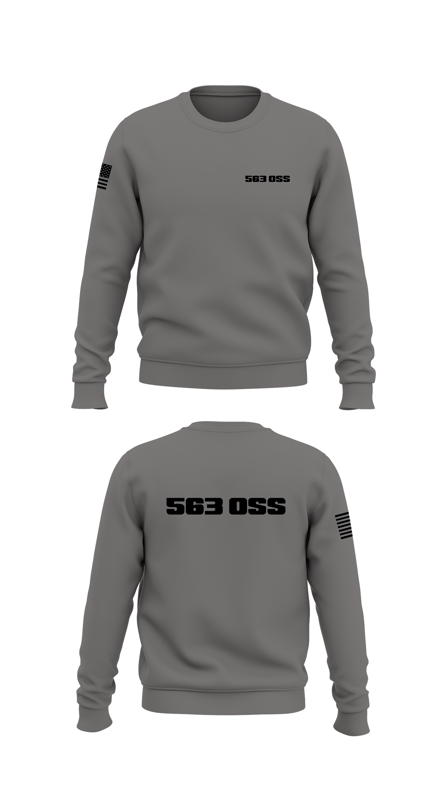 563 OSS Store 1 Core Men's Crewneck Performance Sweatshirt - 92372415347