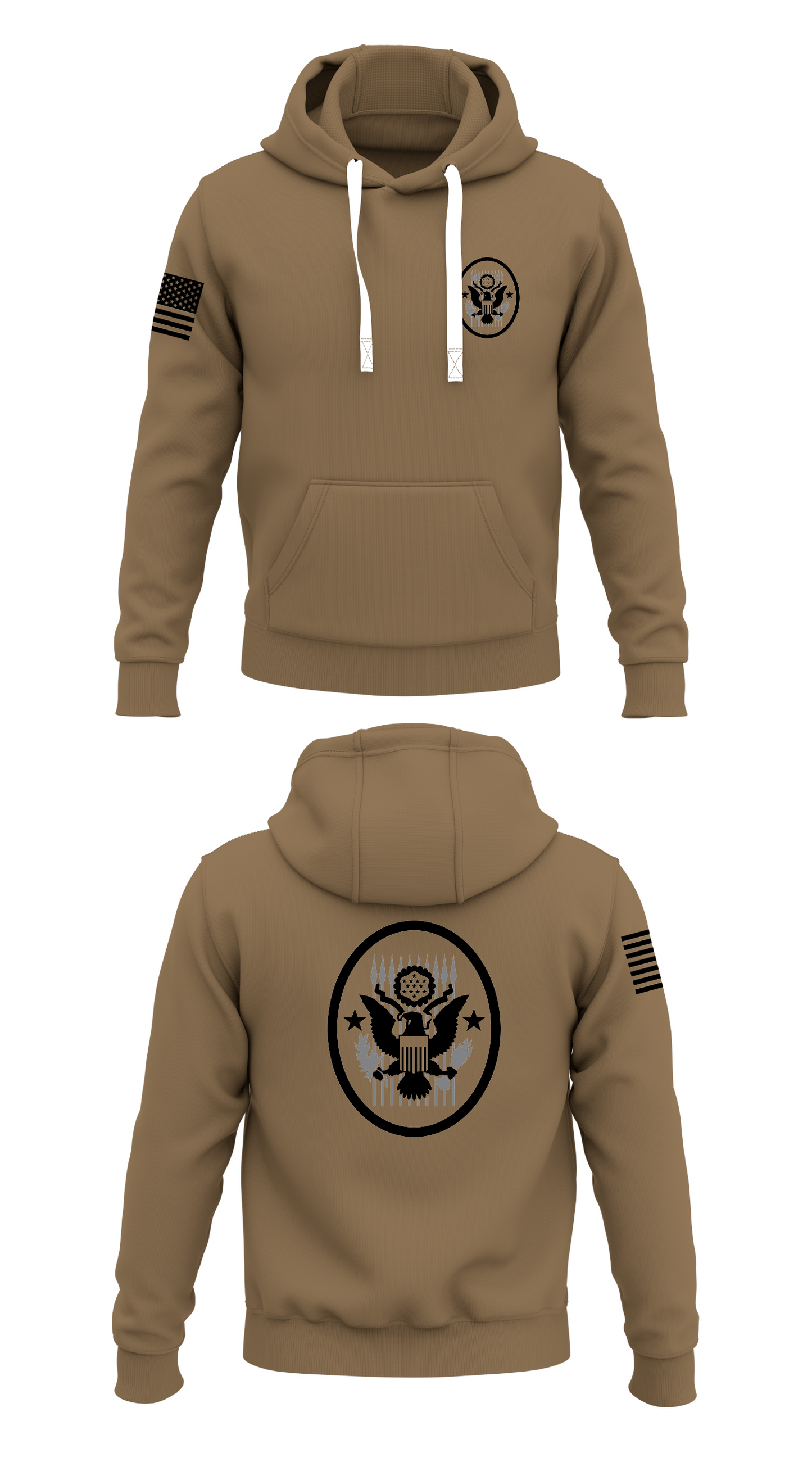 43RD CST Store 1 Core Men's Hooded Performance Sweatshirt - 92318429193