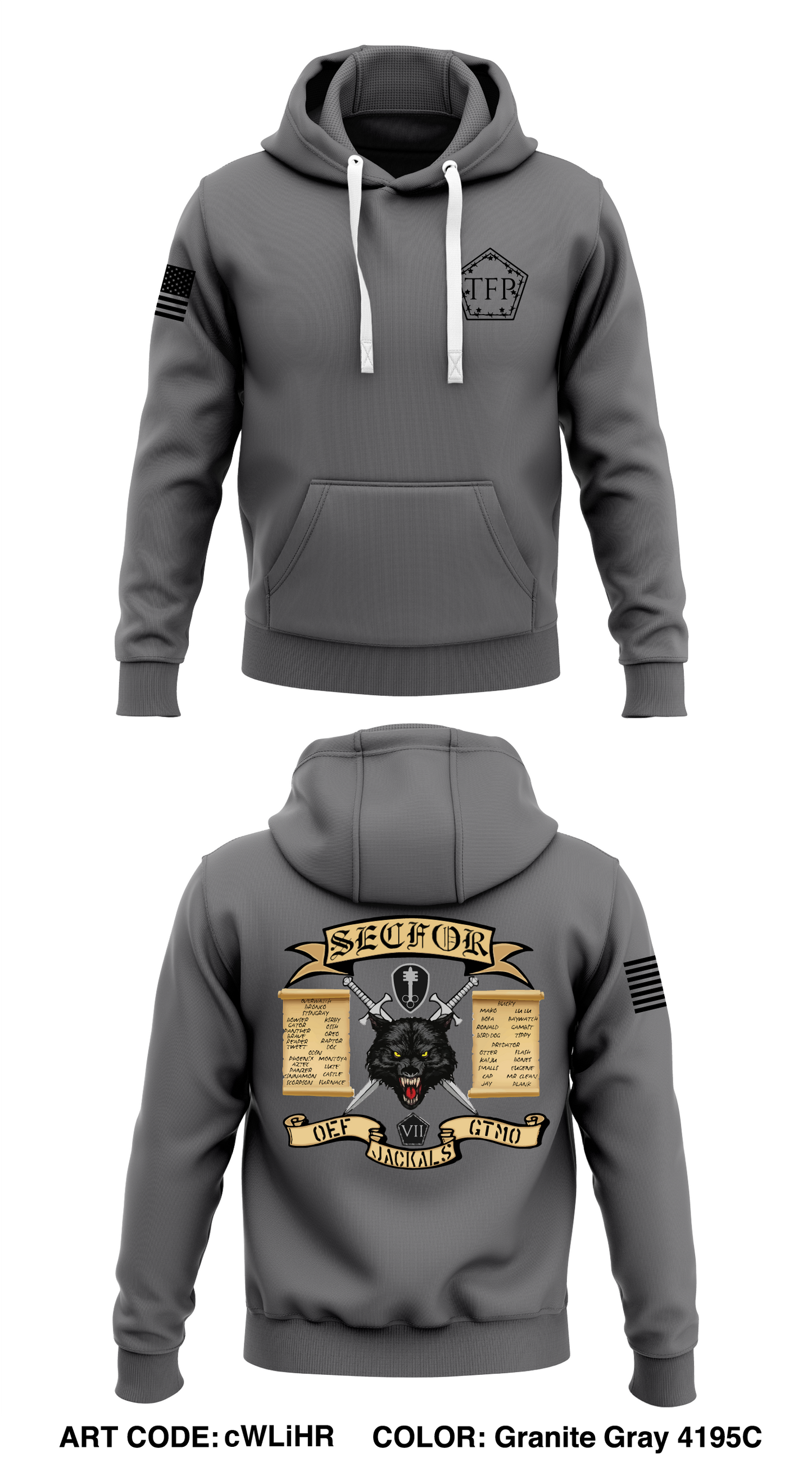 327th MP BN Store 1 Core Men's Hooded Performance Sweatshirt - cWLiHR