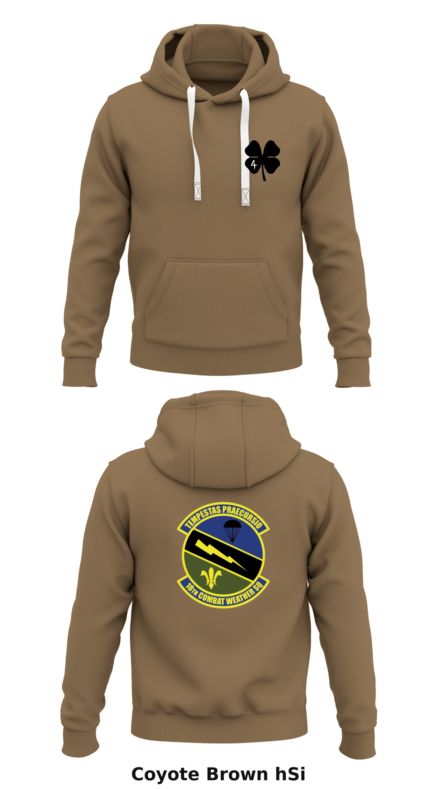 Detachment 4, 18th Combat Weather Squadron Store 1 Core Men's Hooded Performance Sweatshirt - hSi