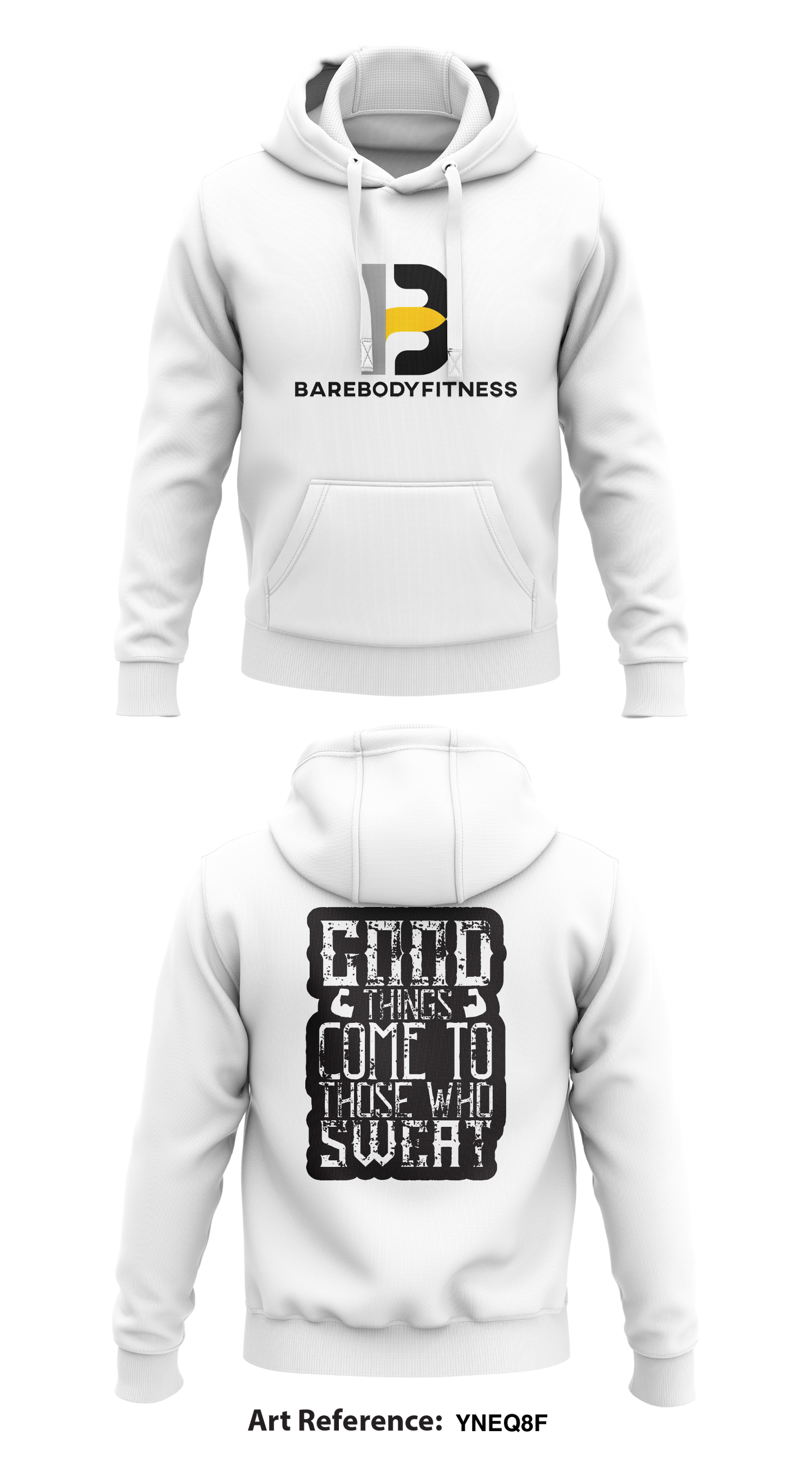 Barebodyfitness Store 1 Core Men's Hooded Performance Sweatshirt - yneQ8f