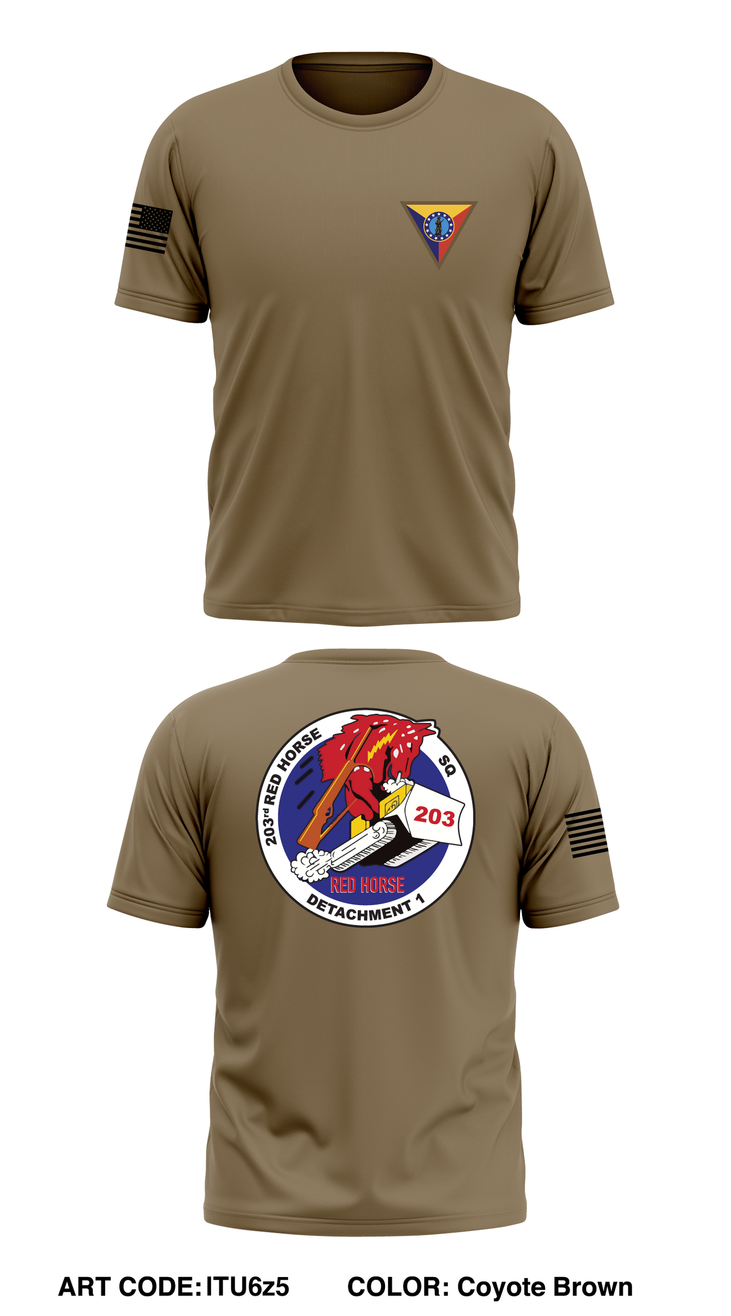 203 Red Horse Store 1 Core Men's SS Performance Tee - lTU6z5