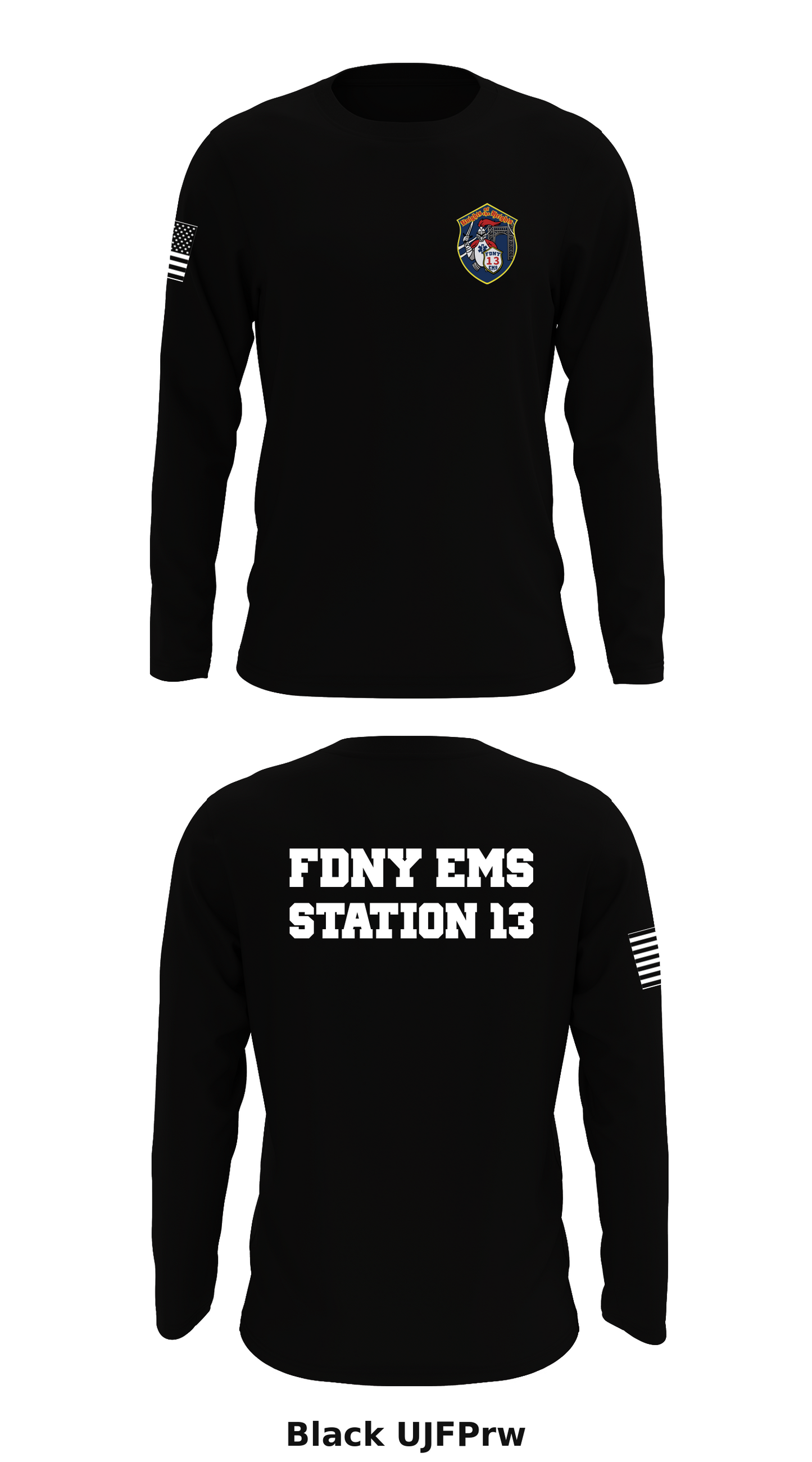 FDNY EMS Station 13 Store 1 Core Men's LS Performance Tee - UJFPrw