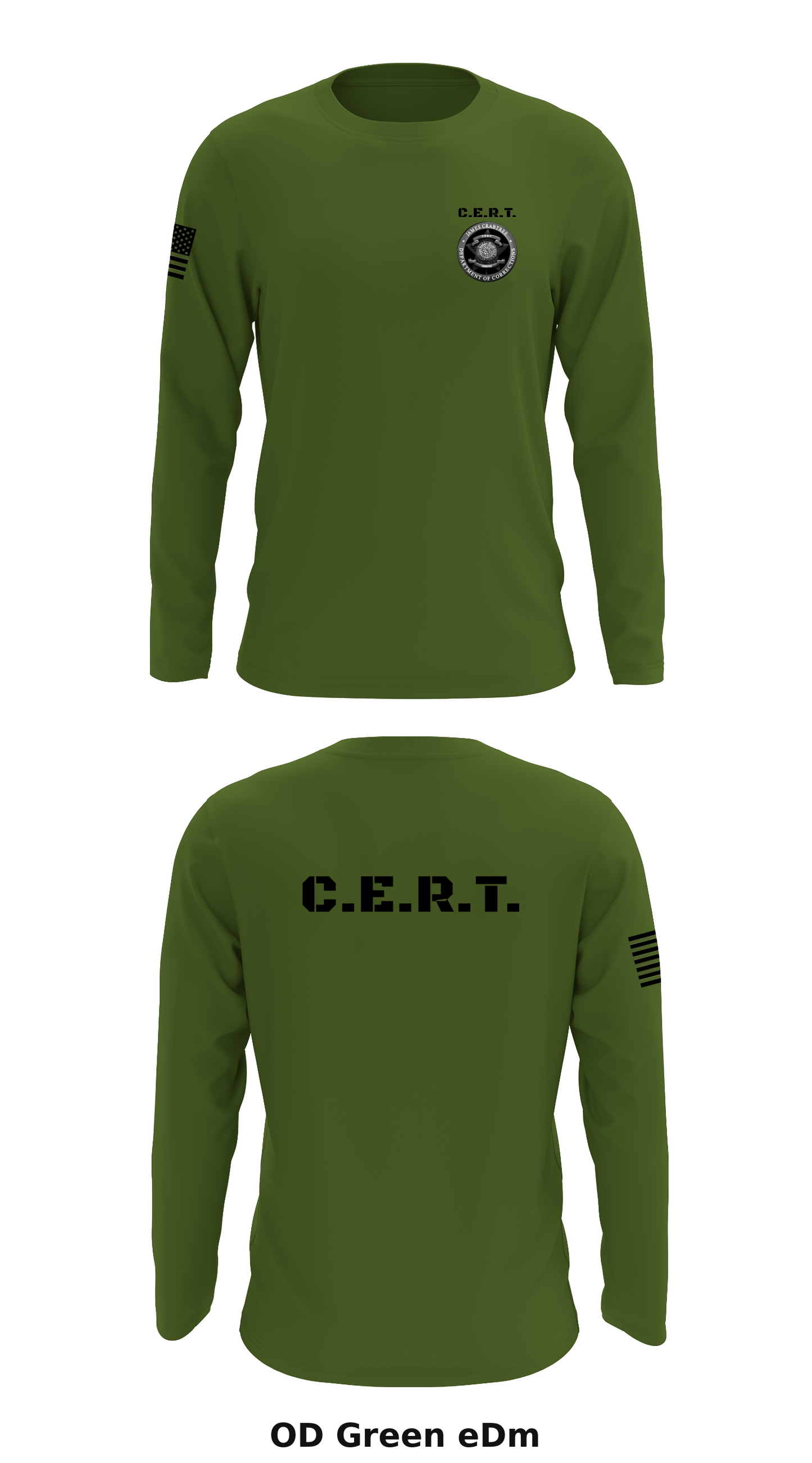 C.E.R.T. Store 1 Core Men's LS Performance Tee - eDm