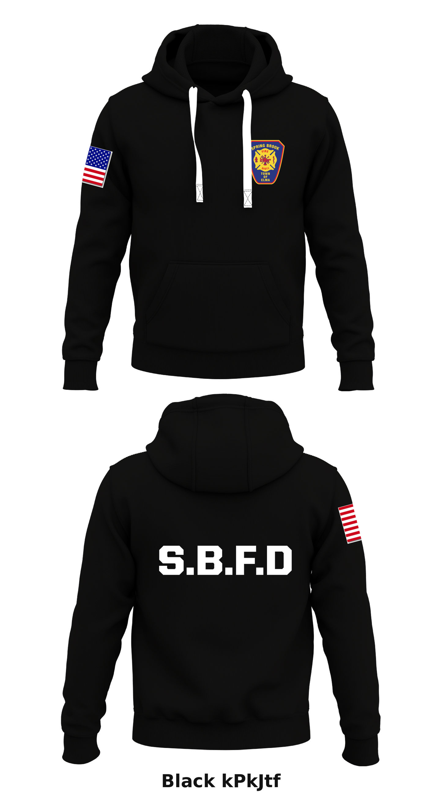 Spring Brook Fire District #1 Store 1 Core Men's Hooded Performance Sweatshirt - kPkJtf