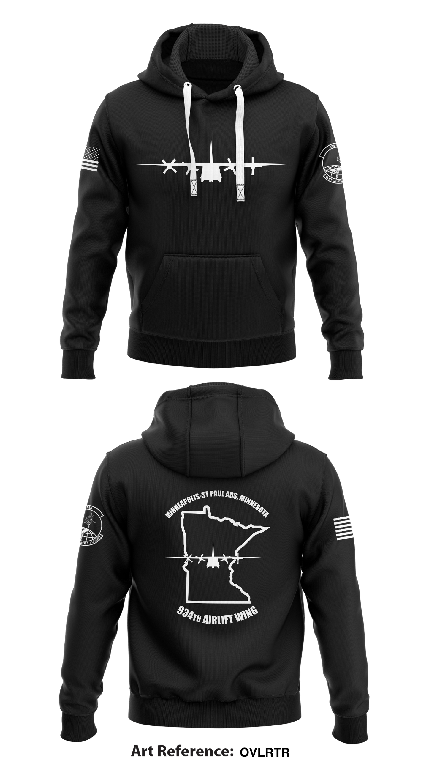 934th AES Core Men's Hooded Performance Sweatshirt - oVlRtr