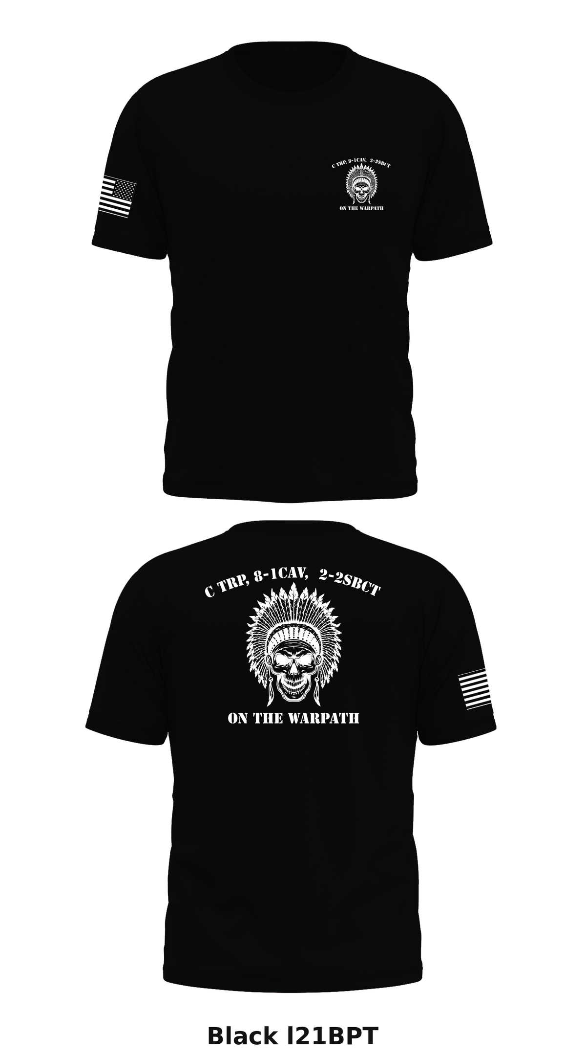 C TRP, 8-1CAV, 2-2SBCT Store 1 Core Men's SS Performance Tee - l21BPT