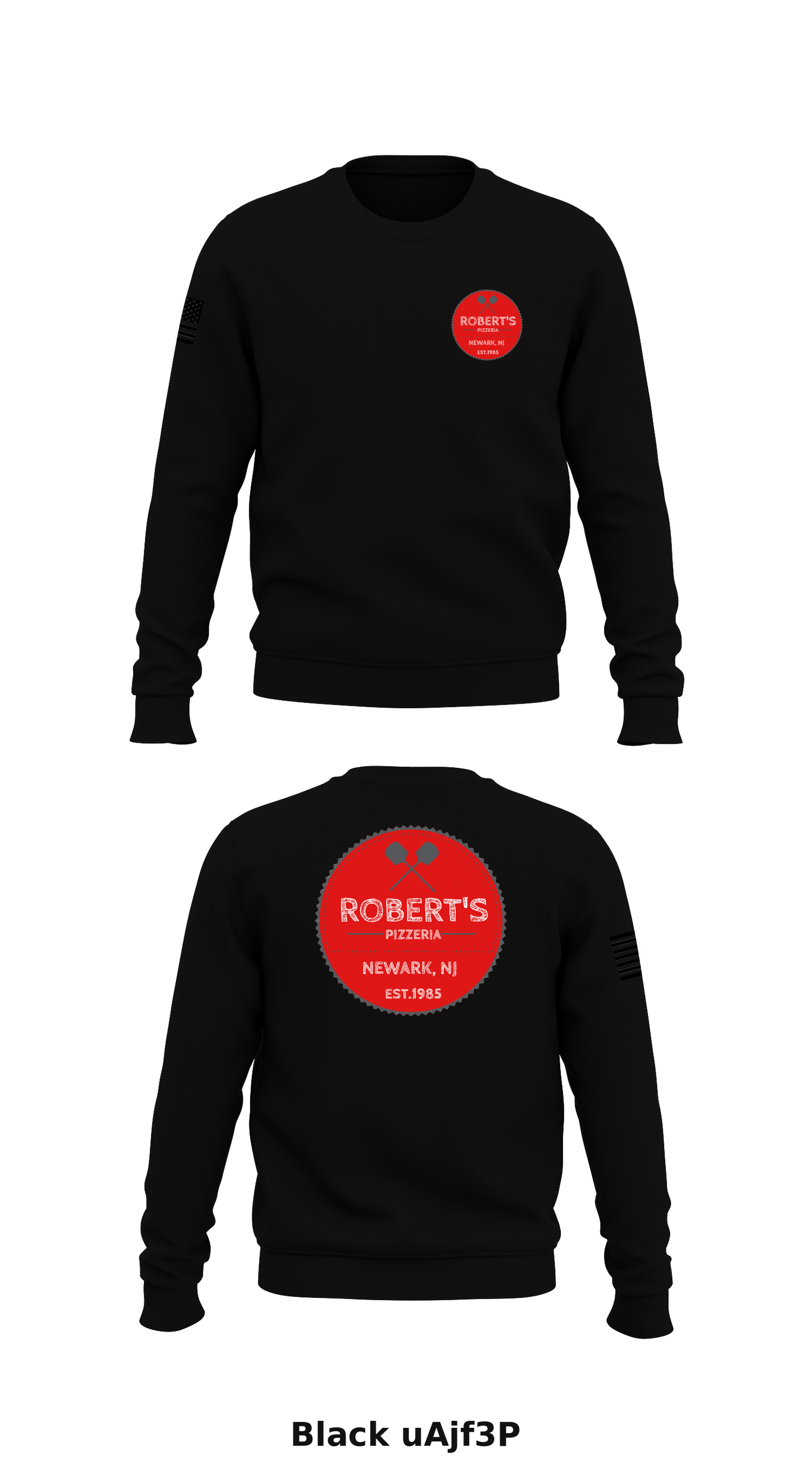 Roberts Pizzeria Store 1 Core Men's Crewneck Performance Sweatshirt - uAjf3P
