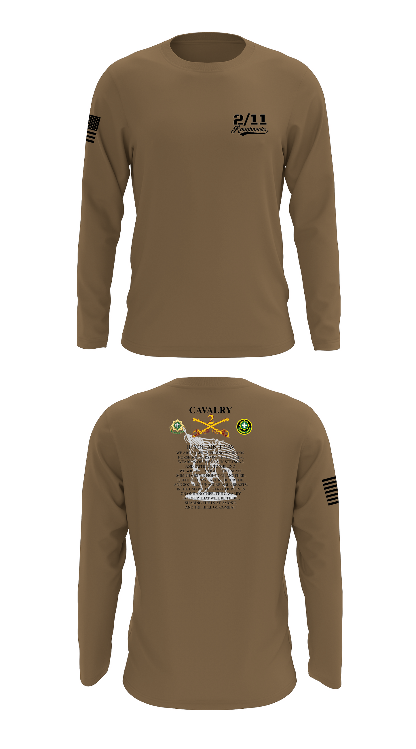 2/11 Roughnecks Store 1 Core Men's LS Performance Tee - 58921161948