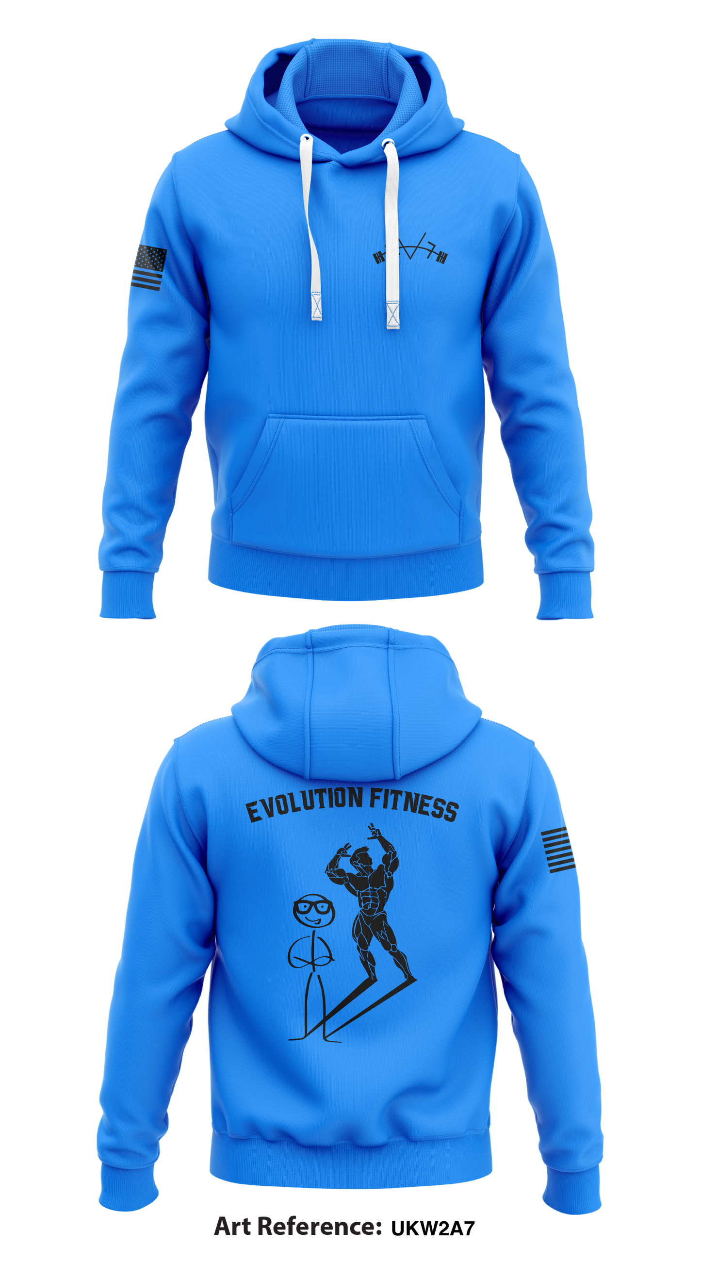 Evolution Fitness Store 1 Core Men's Hooded Performance Sweatshirt - UKW2a7