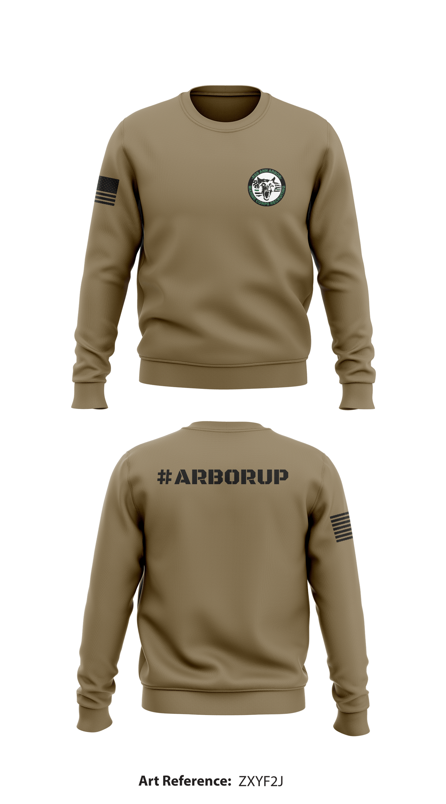 RSS ANN ARBOR Store 1 Core Men's Crewneck Performance Sweatshirt - ZxYF2j
