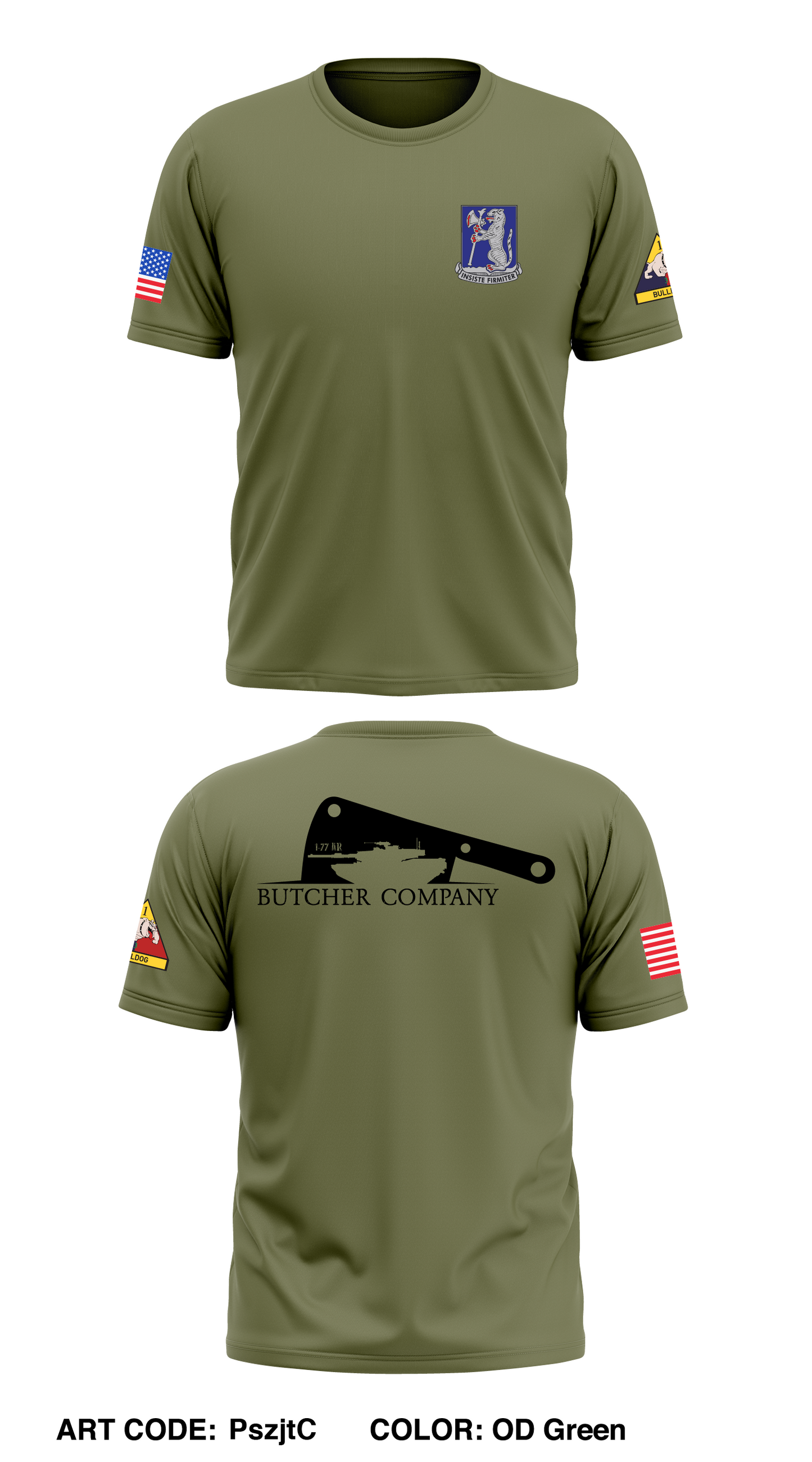 Butcher Co, 1-77 AR Core Men's SS Performance Tee - PszjtC