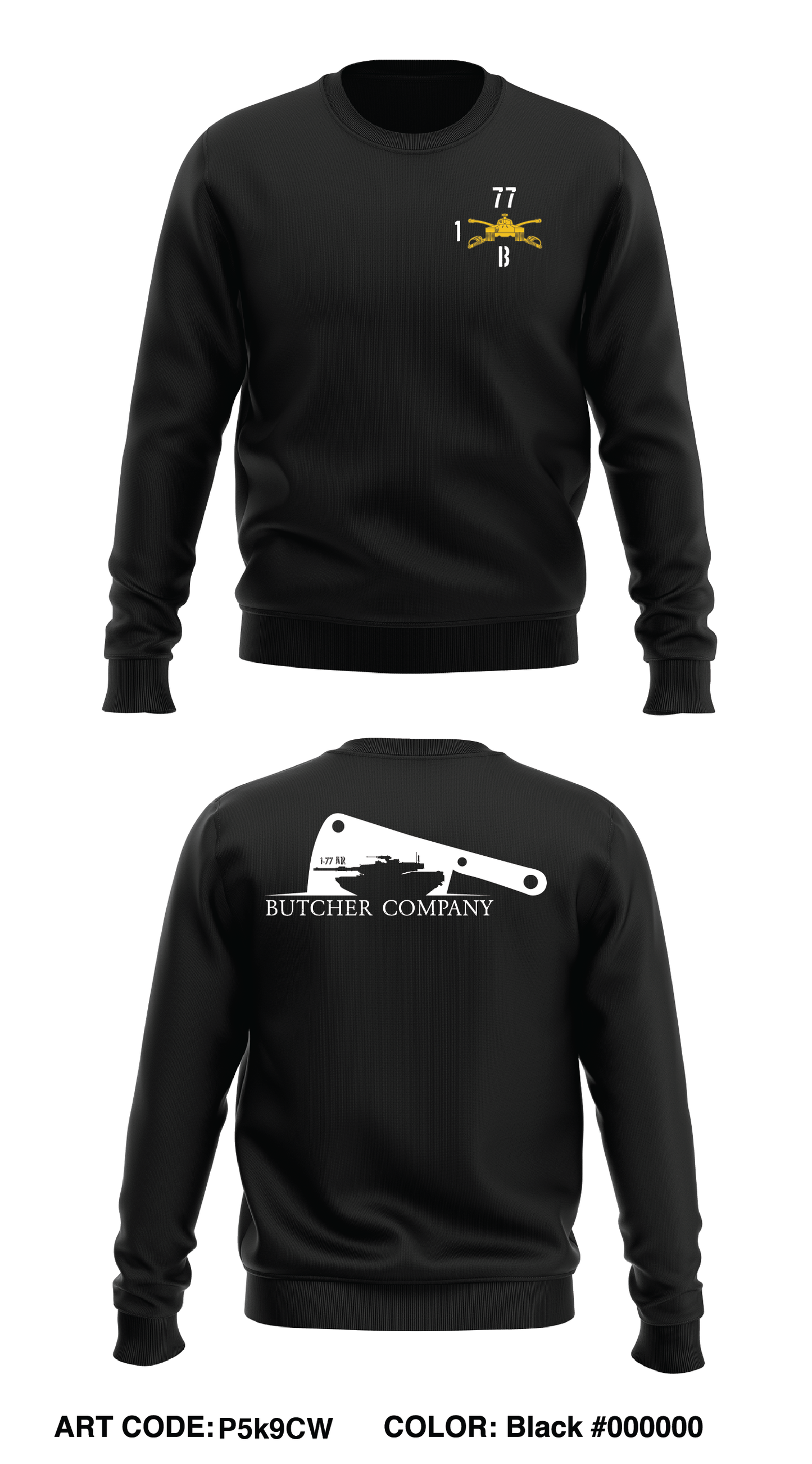 Butcher Co, 1-77 AR Core Men's Crewneck Performance Sweatshirt - P5k9CW