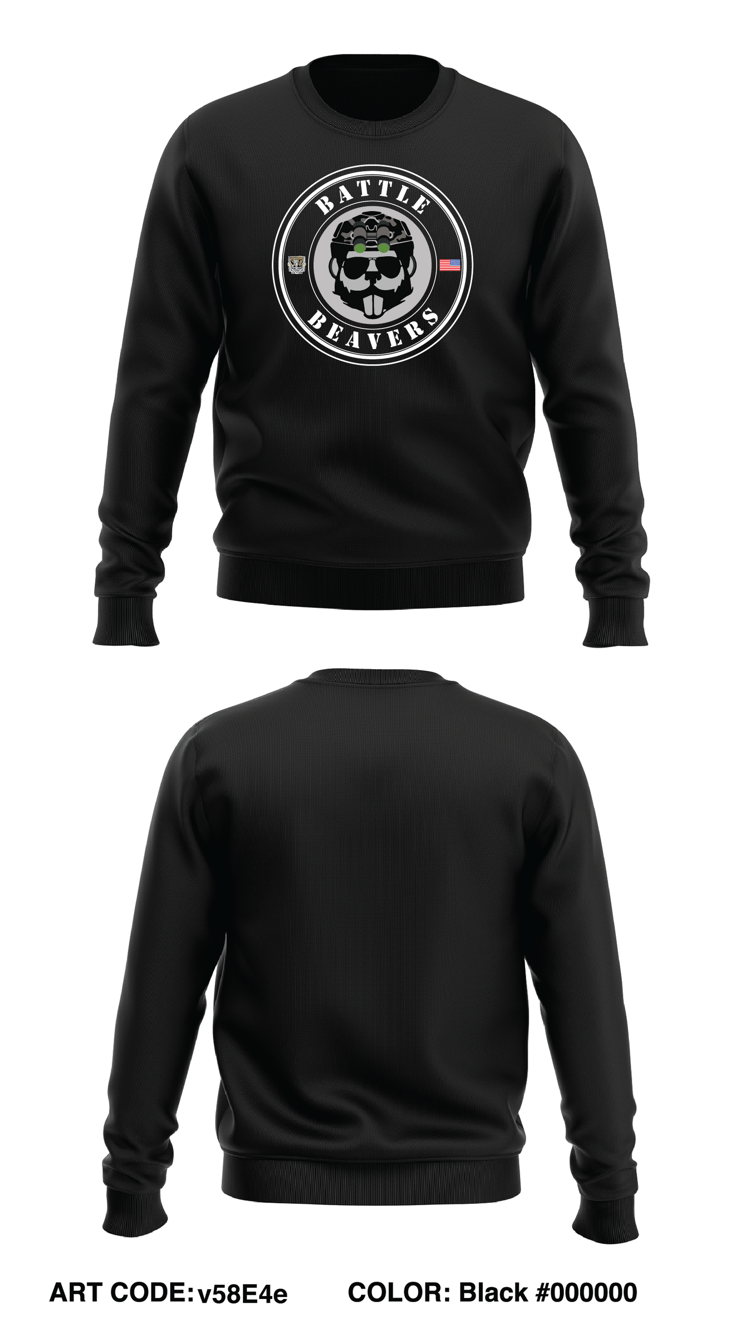 Charger Co, 1-77 AR Core Men's Crewneck Performance Sweatshirt - v58E4e