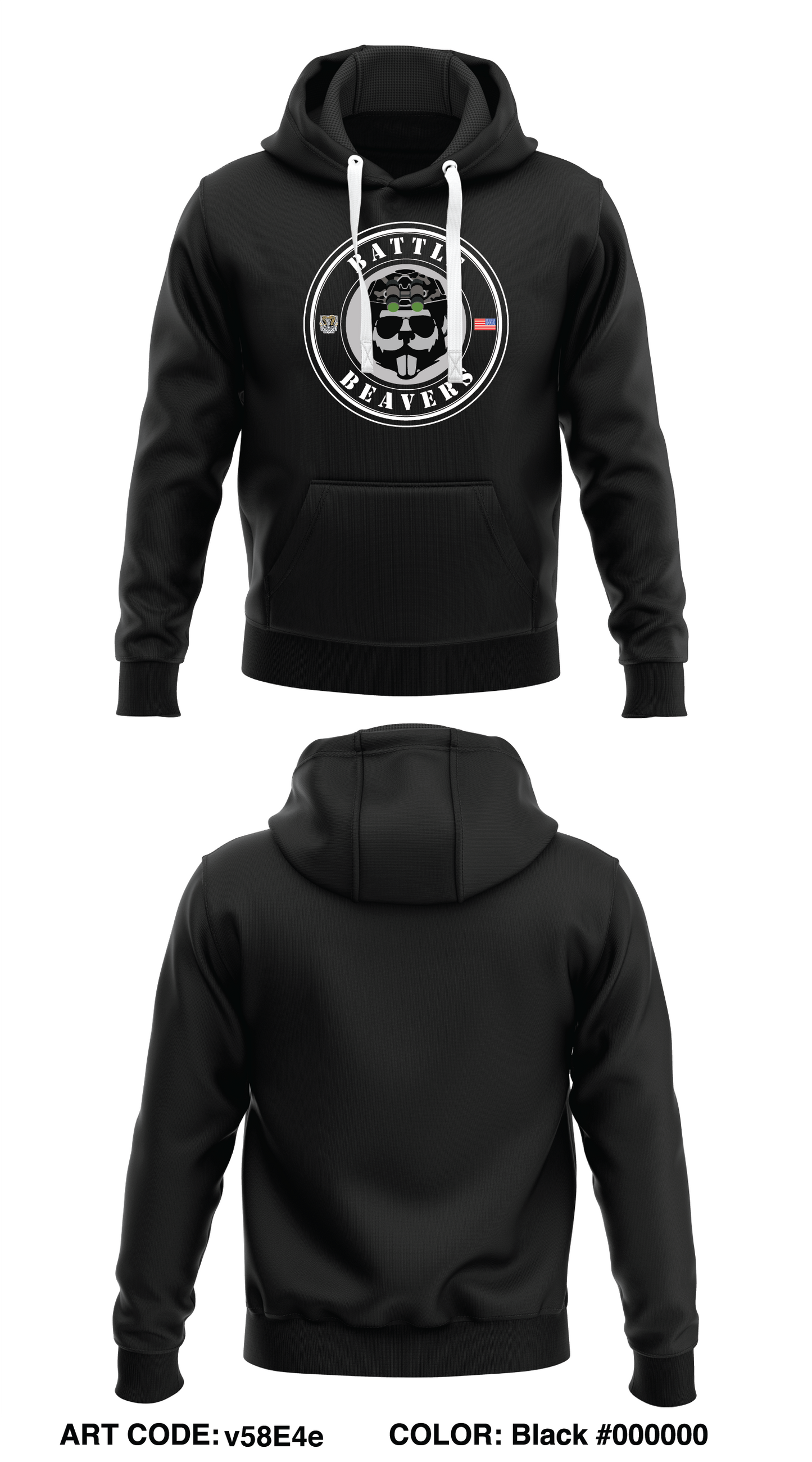 Charger Co, 1-77 AR Core Men's Hooded Performance Sweatshirt - v58E4e