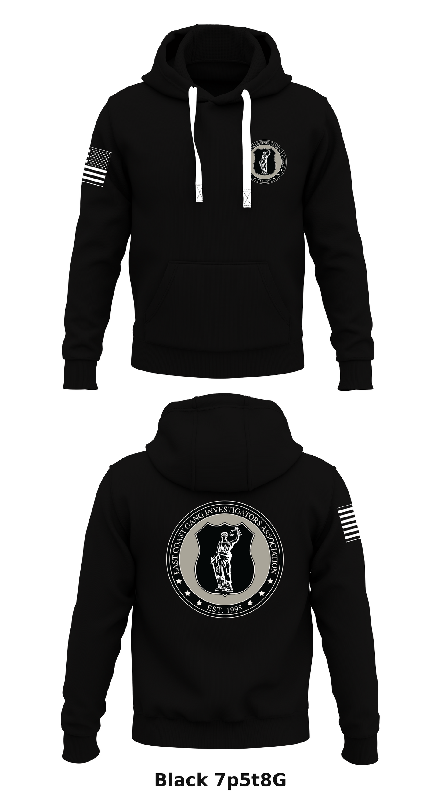 East Coast Gang Investigators Association Store 1 Core Men's Hooded Performance Sweatshirt - 7p5t8G