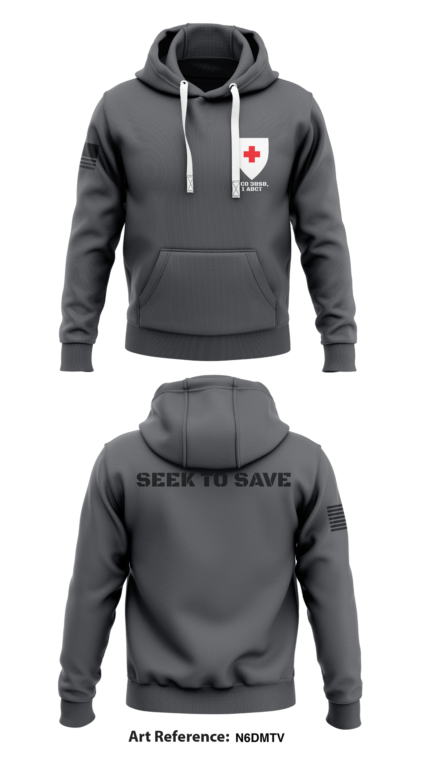 C co 3BSB, 1 ABCT Store 1 Core Men's Hooded Performance Sweatshirt - N6DMTV