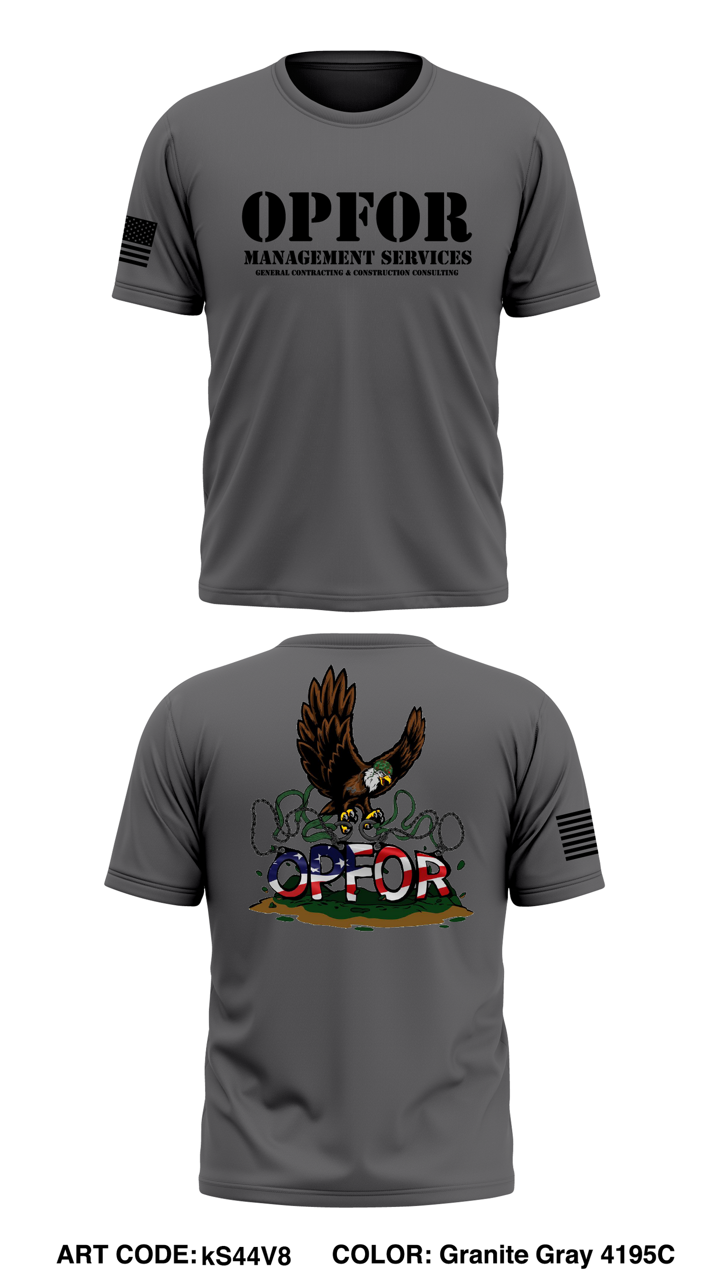 OPFOR MANAGEMENT SERVICES Store 1 Core Men's SS Performance Tee - kS44V8