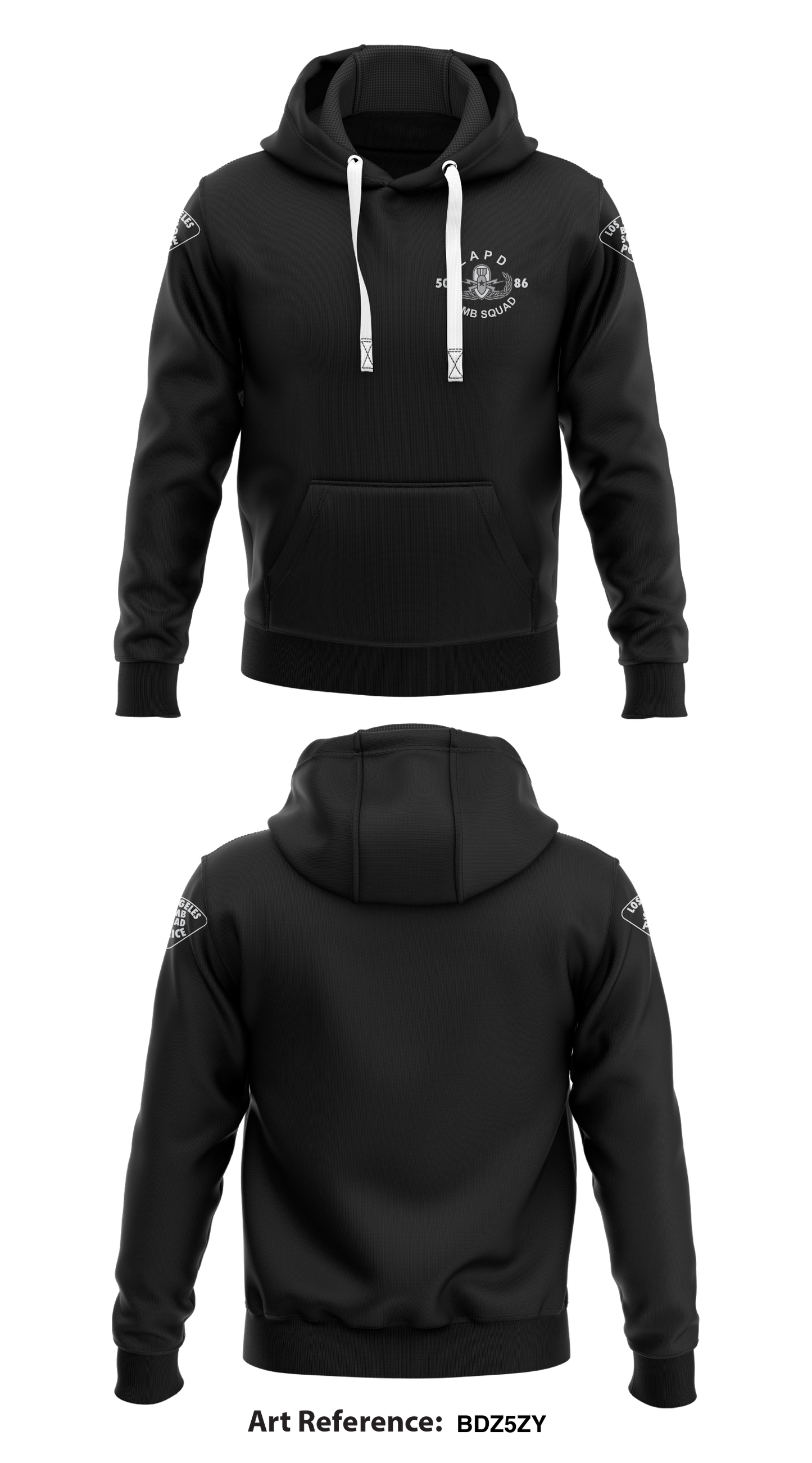 LAPD Bomb Squad Store 1 Core Men's Hooded Performance Sweatshirt - bdz5zY