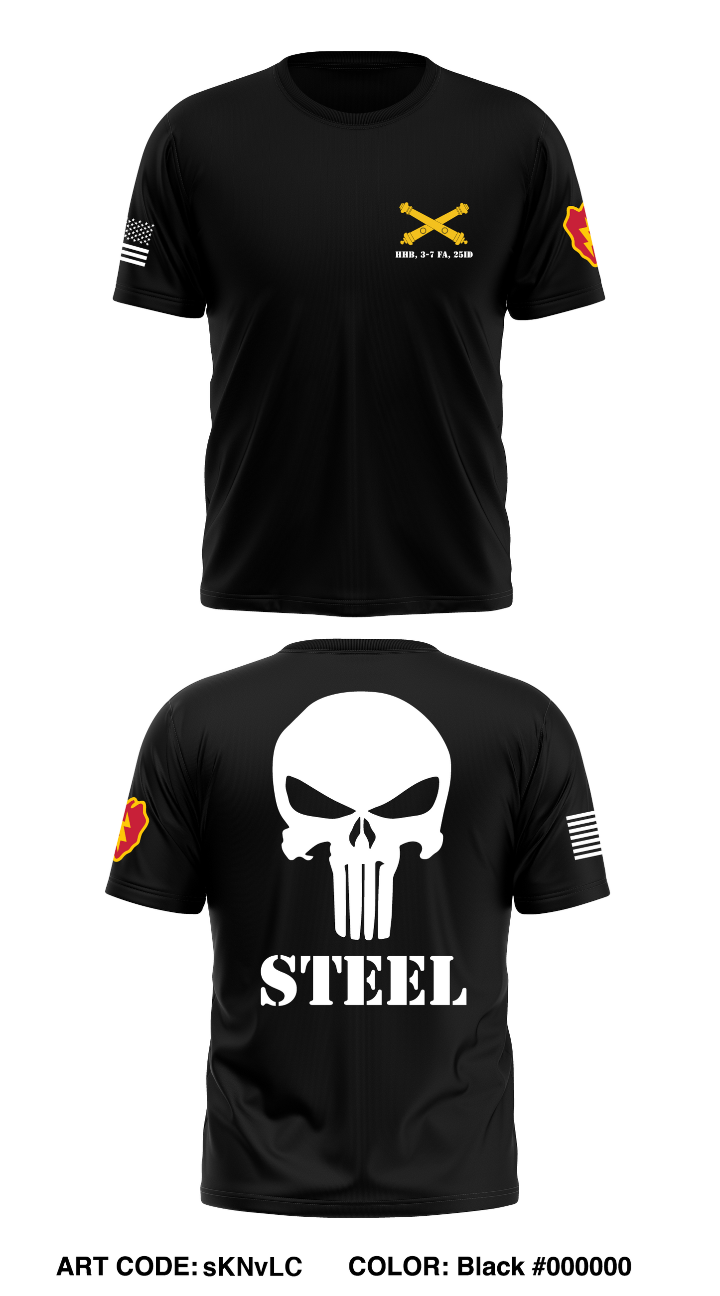 HHB, 3-7 FA, 25ID Store 1 Core Men's SS Performance Tee - sKNvLC