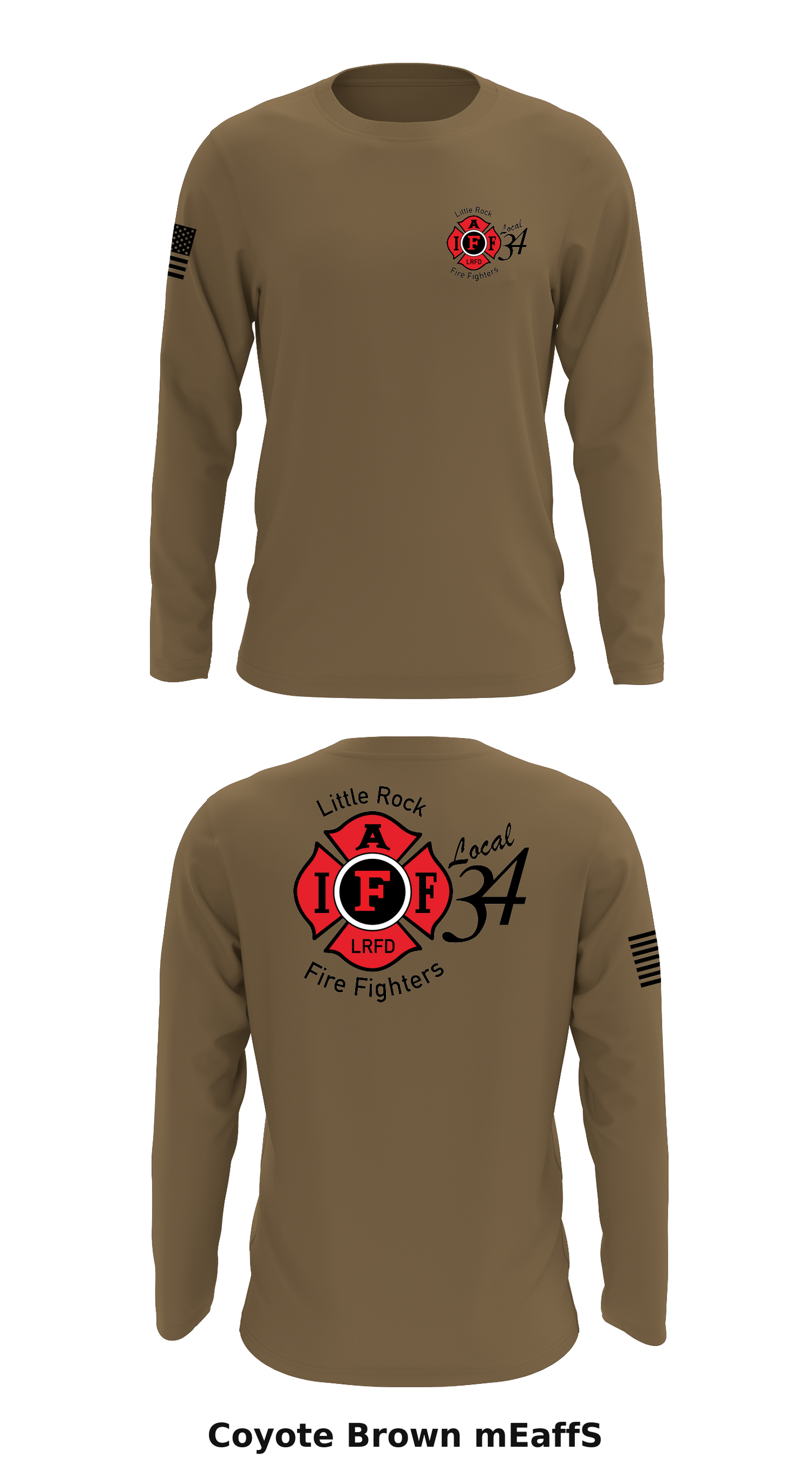IAFF Local 34 Store 1 Core Men's LS Performance Tee - mEaffS