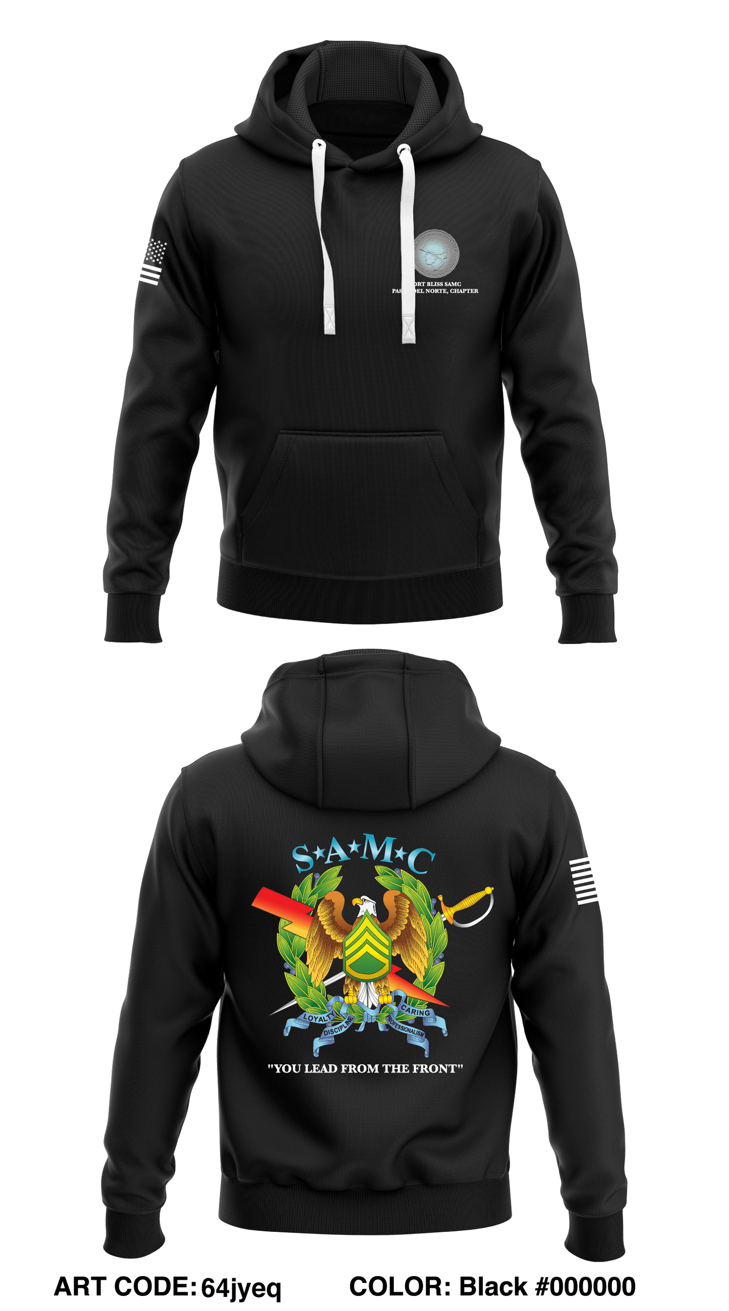 Fort Bliss SAMC Store 1 Core Men's Hooded Performance Sweatshirt - 64jyeq