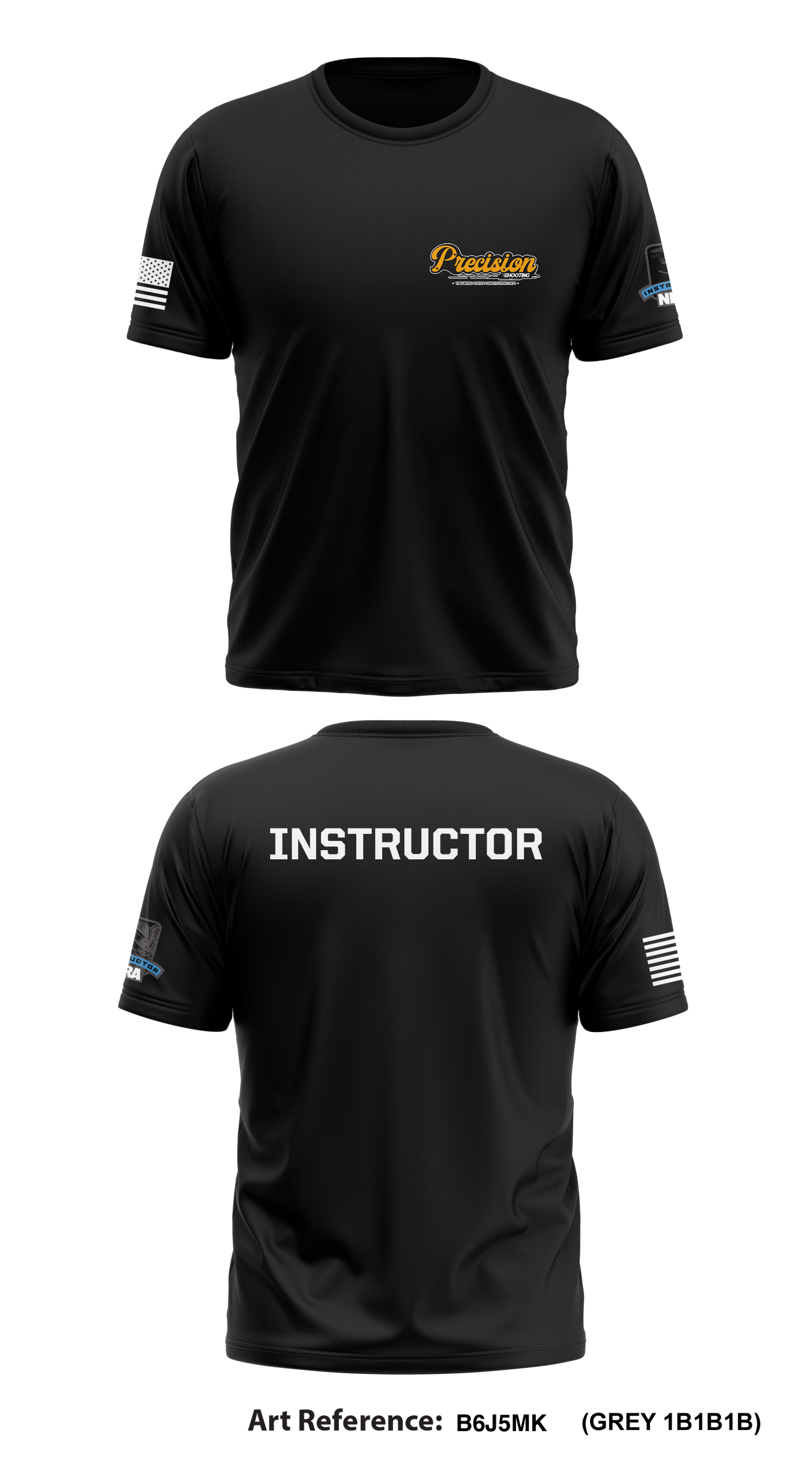 Precision Shooting Store 1 Core Men's SS Performance Tee - B6j5mK