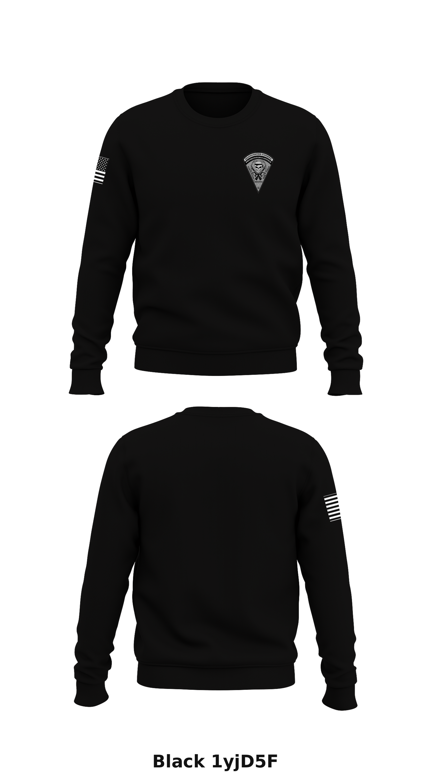 Gloucester County HIDTA Task Force Store 1 Core Men's Crewneck Performance Sweatshirt - 1yjD5F
