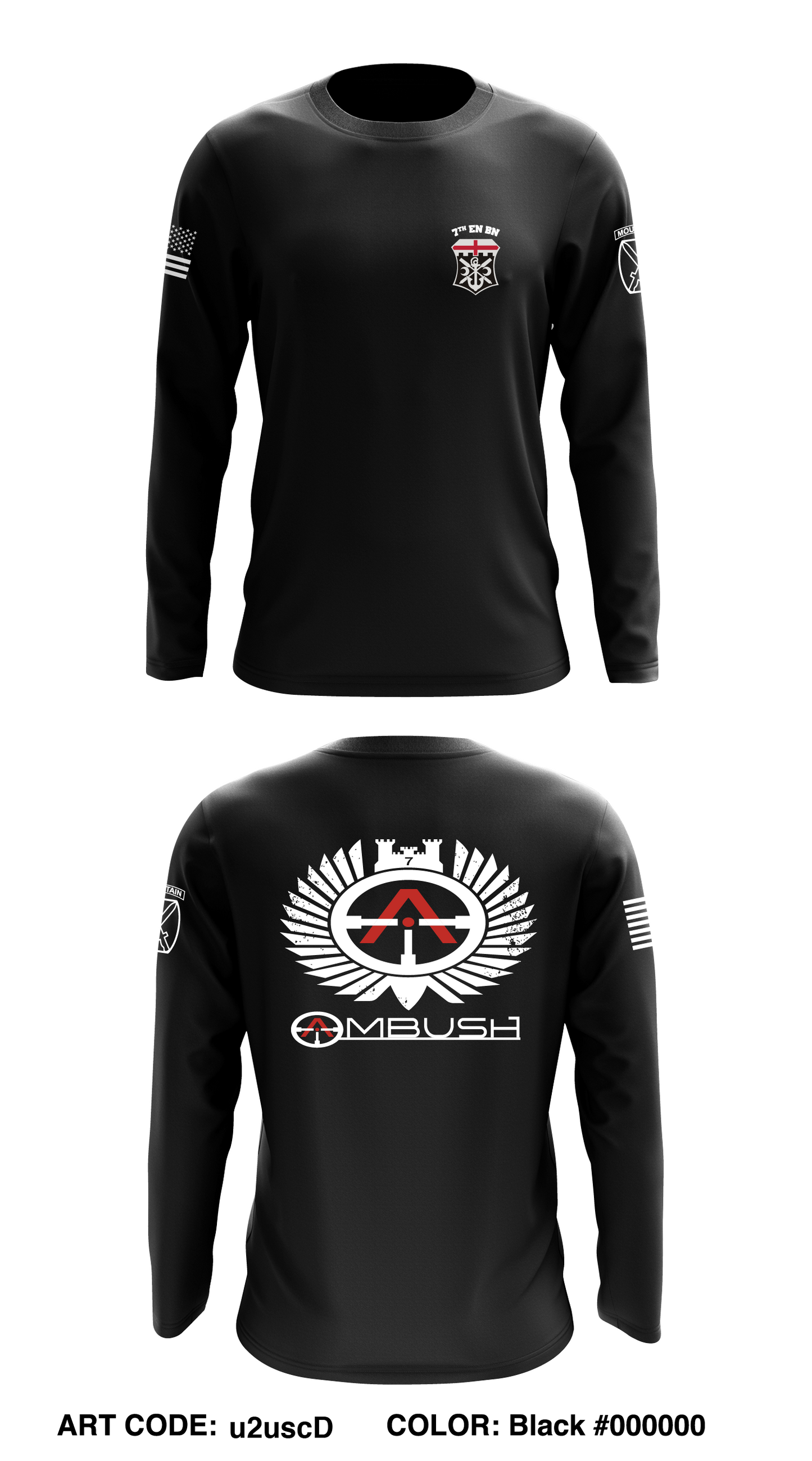 7th Engineer Battalion - PT Gear Core Men's LS Performance Tee - u2uscD