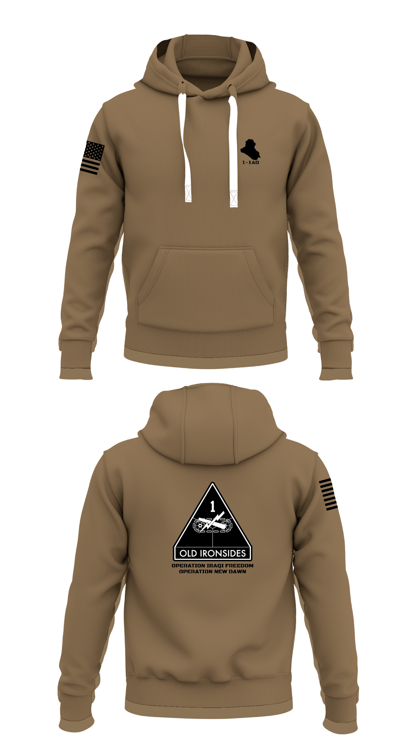 1-1AD Store 1 Core Men's Hooded Performance Sweatshirt - 57815954439
