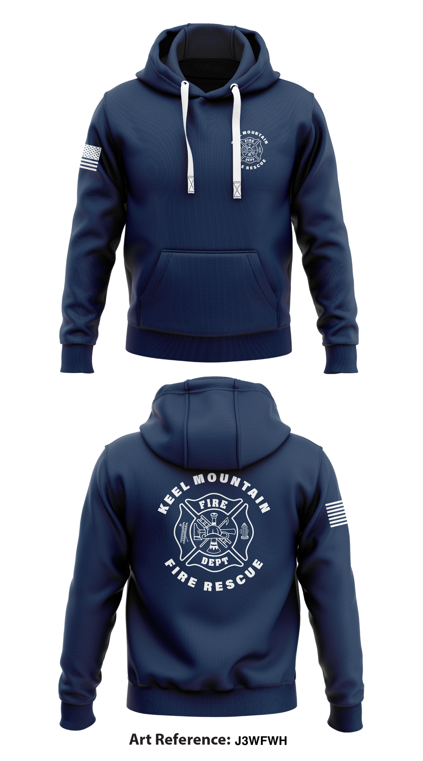 Keel Mountain Fire / Rescue Store 1 Core Men's Hooded Performance Sweatshirt - J3wFwH