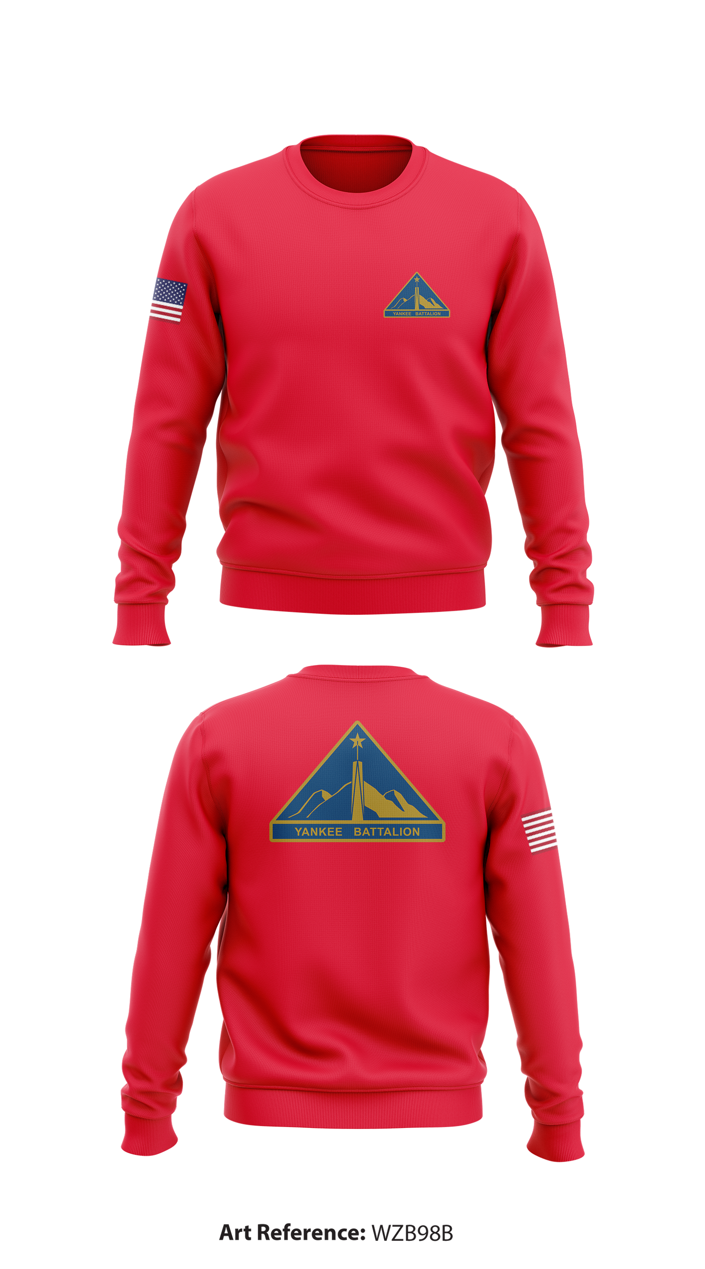 Yankee Battalion Store 1 Core Men's Crewneck Performance Sweatshirt - WzB98B