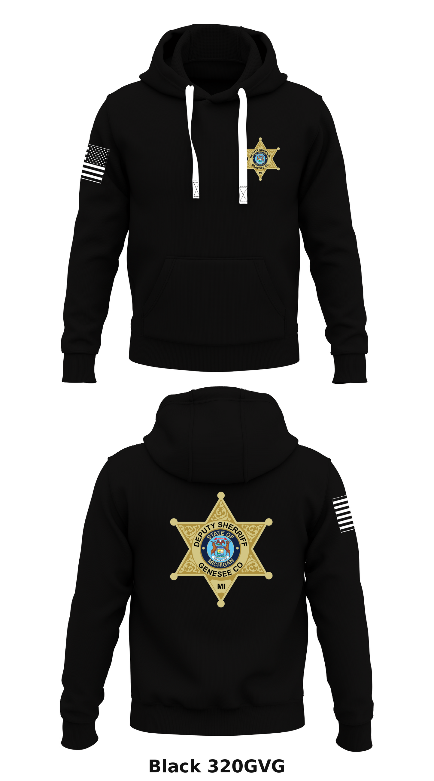 Genesee County Sheriffs office Store 1 Core Men's Hooded Performance Sweatshirt - 320GVG