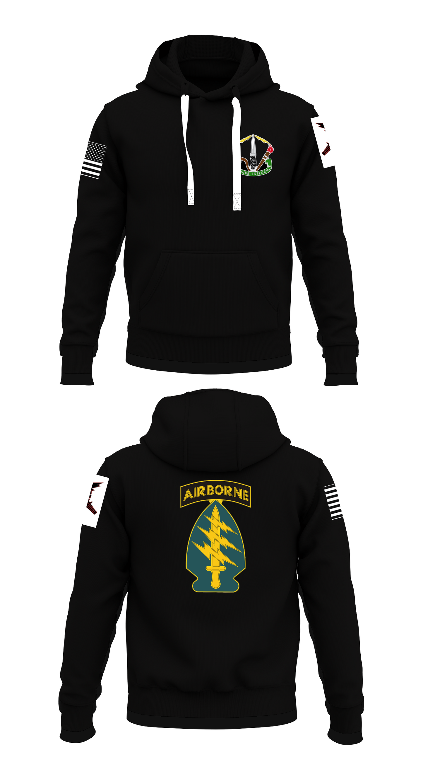 HHC, 8th PSYOP Group (ABN) Store 1 Core Men's Hooded Performance Sweatshirt - 47078284038