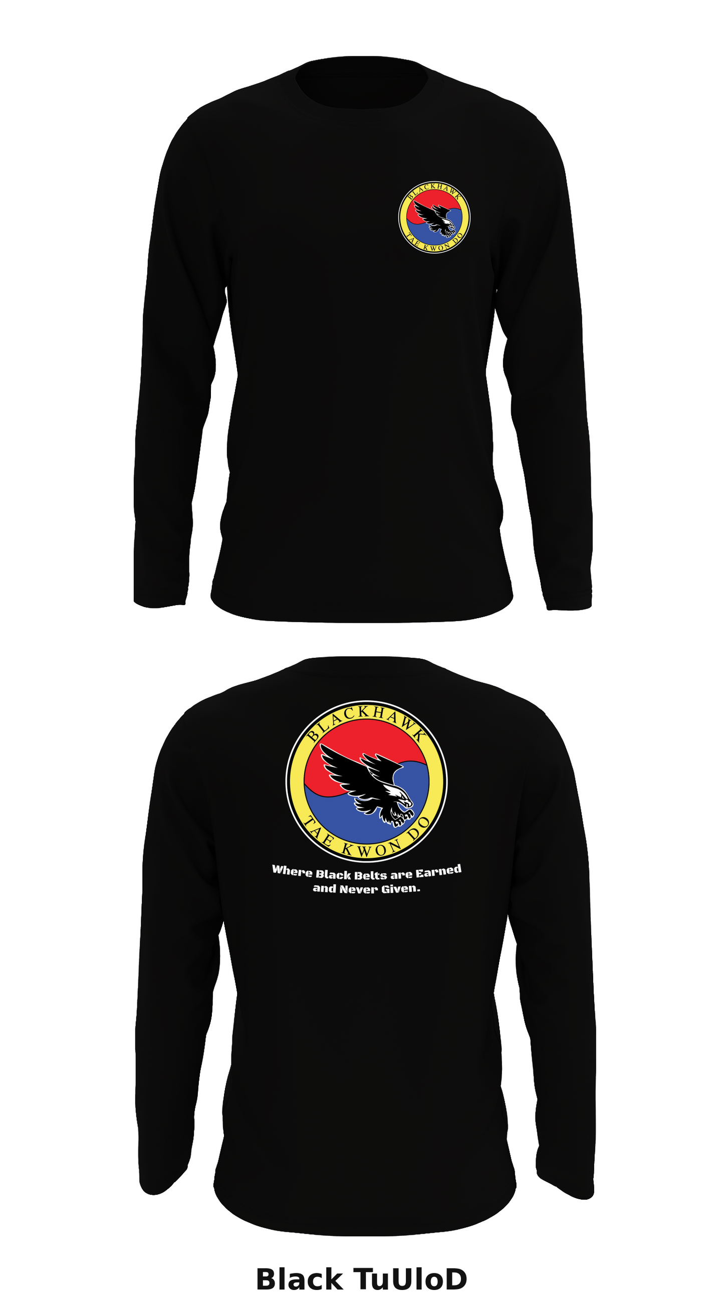 Blackhawk TaeKwonDo Store 1 Core Men's LS Performance Tee - TuUloD