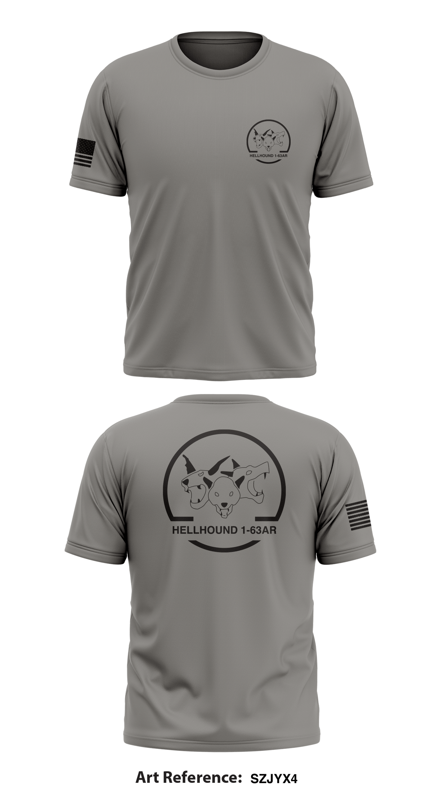 1-63 Hellhounds Store 1 Core Men's SS Performance Tee - SZJYX4