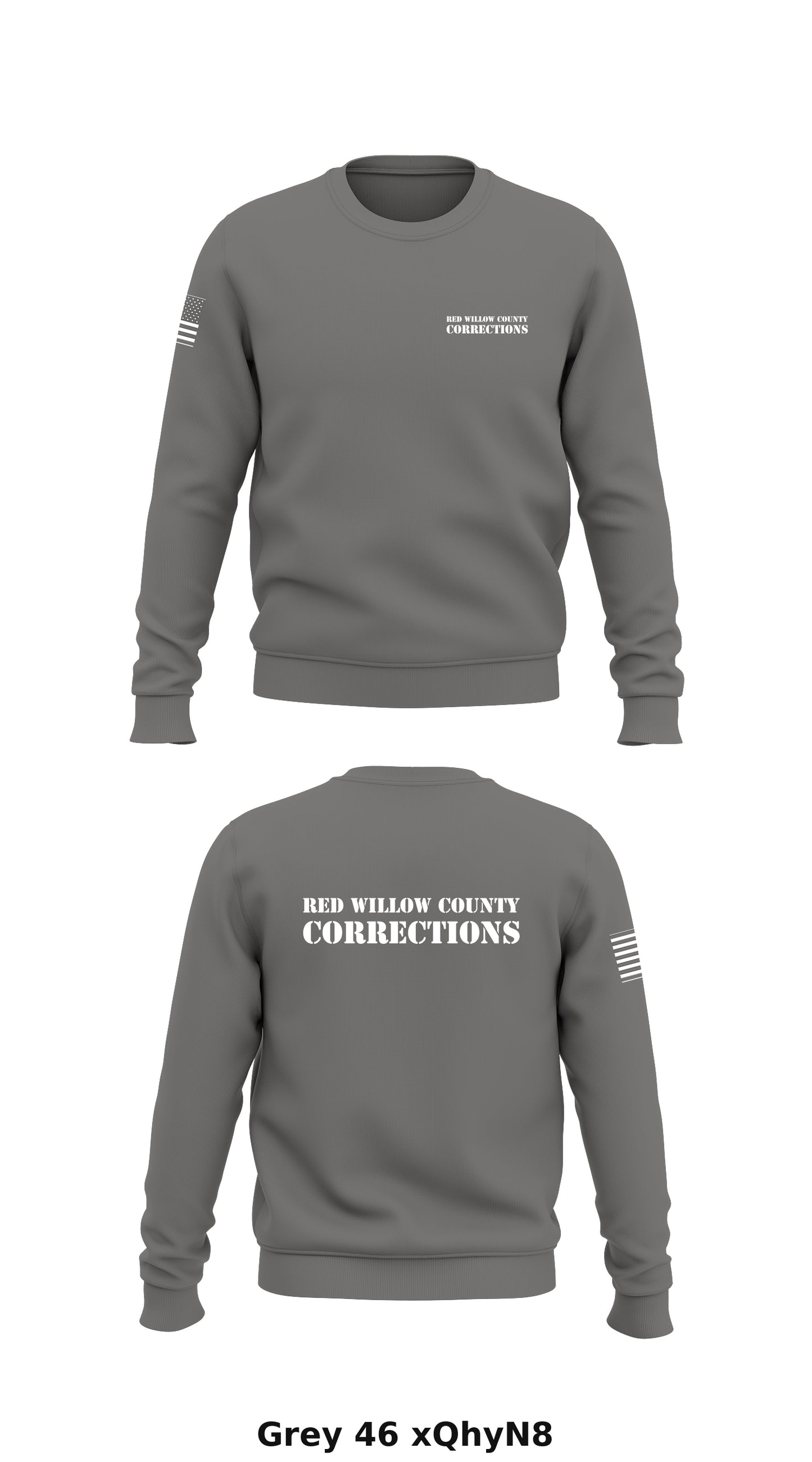 Red willow county corrections Store 1 Core Men's Crewneck Performance Sweatshirt - xQhyN8
