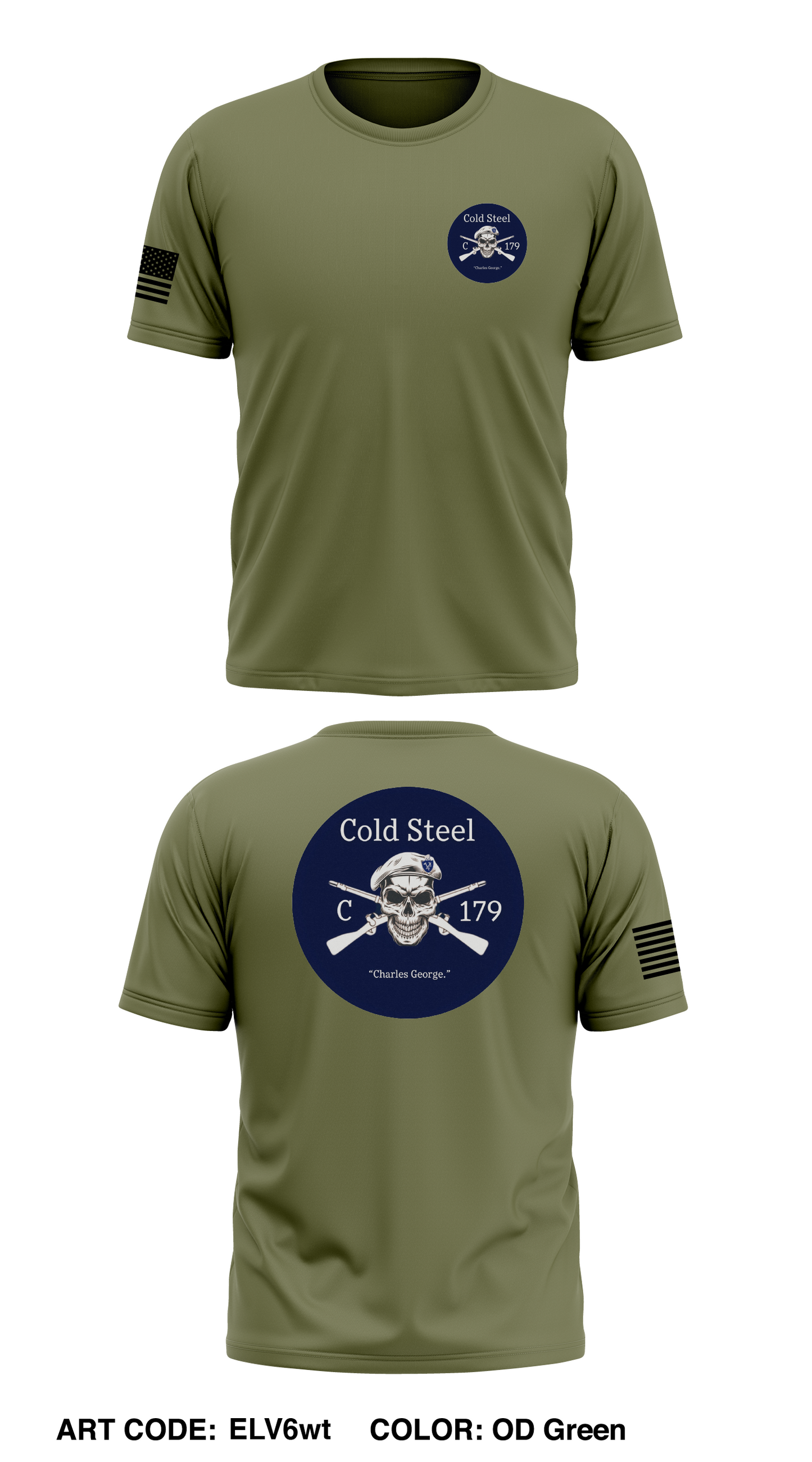 C Co, 1 BN, 179th INF Store 1 Core Men's SS Performance Tee - ELV6wt