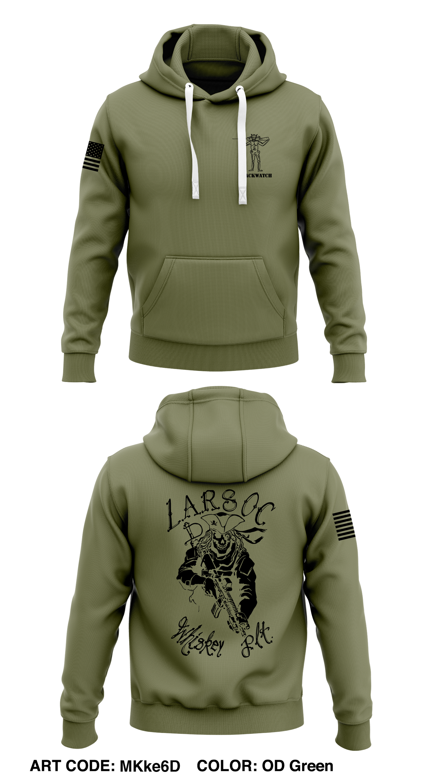 1ST LAR BN, B CO Store 1 Core Men's Hooded Performance Sweatshirt - MKke6D