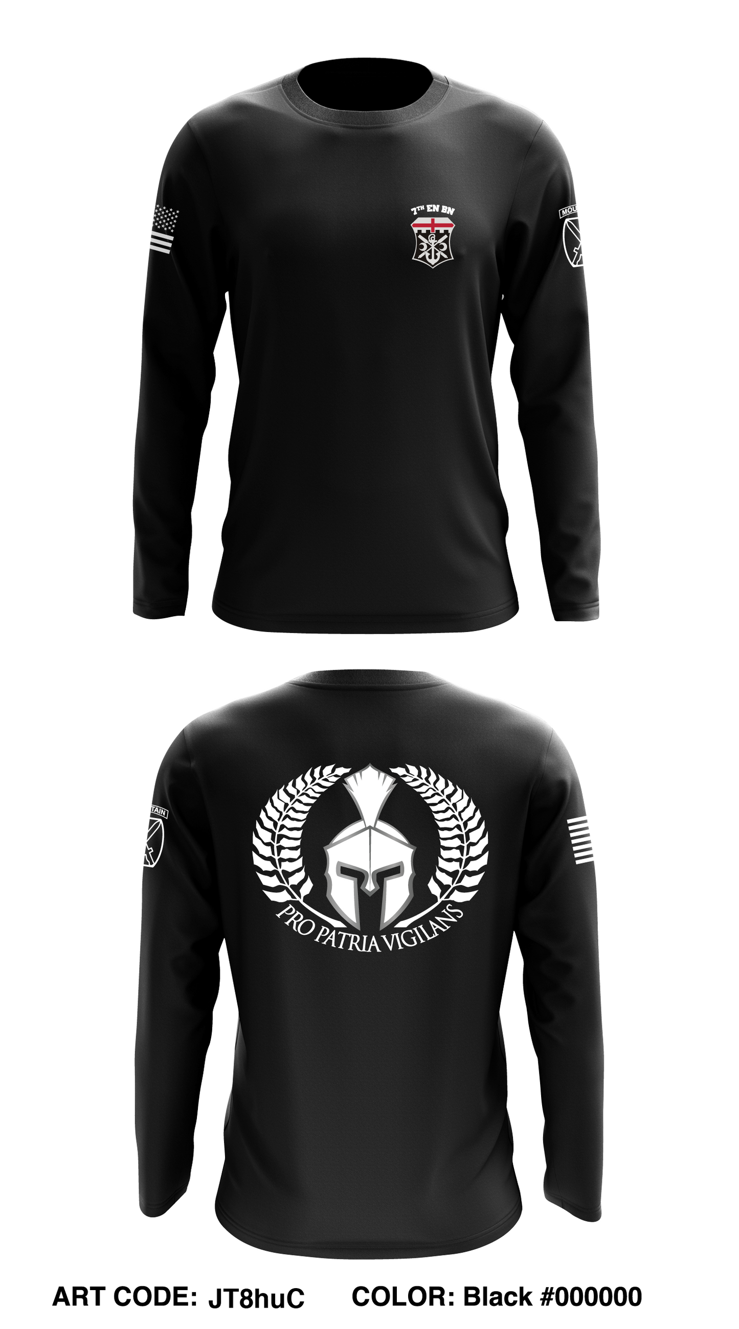 7th Engineer Battalion - PT Gear Core Men's LS Performance Tee - JT8huC