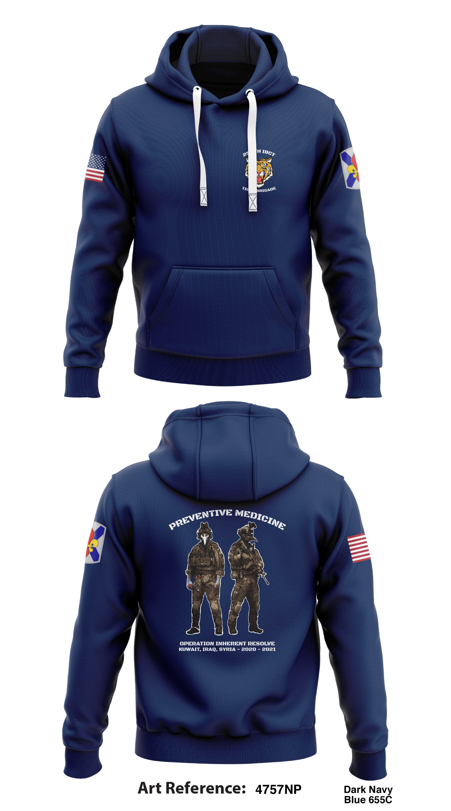 HHC 256th IBCT Store 1 Core Men's Hooded Performance Sweatshirt - 4757Np