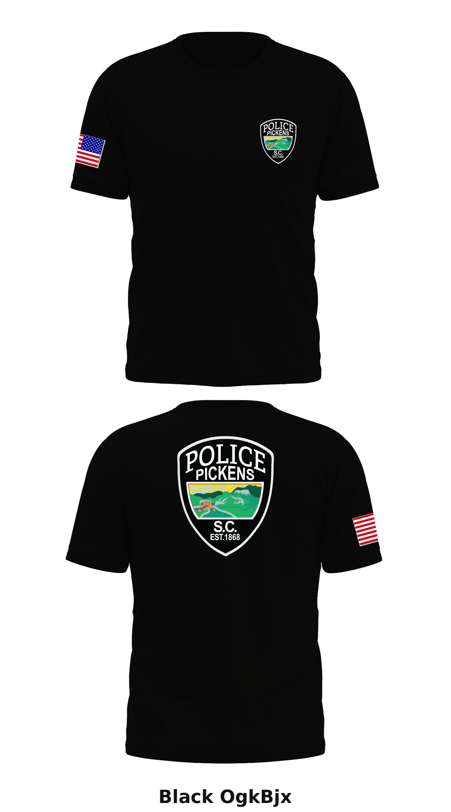 Pickens Police Dept Store 1 Core Men's SS Performance Tee - OgkBjx