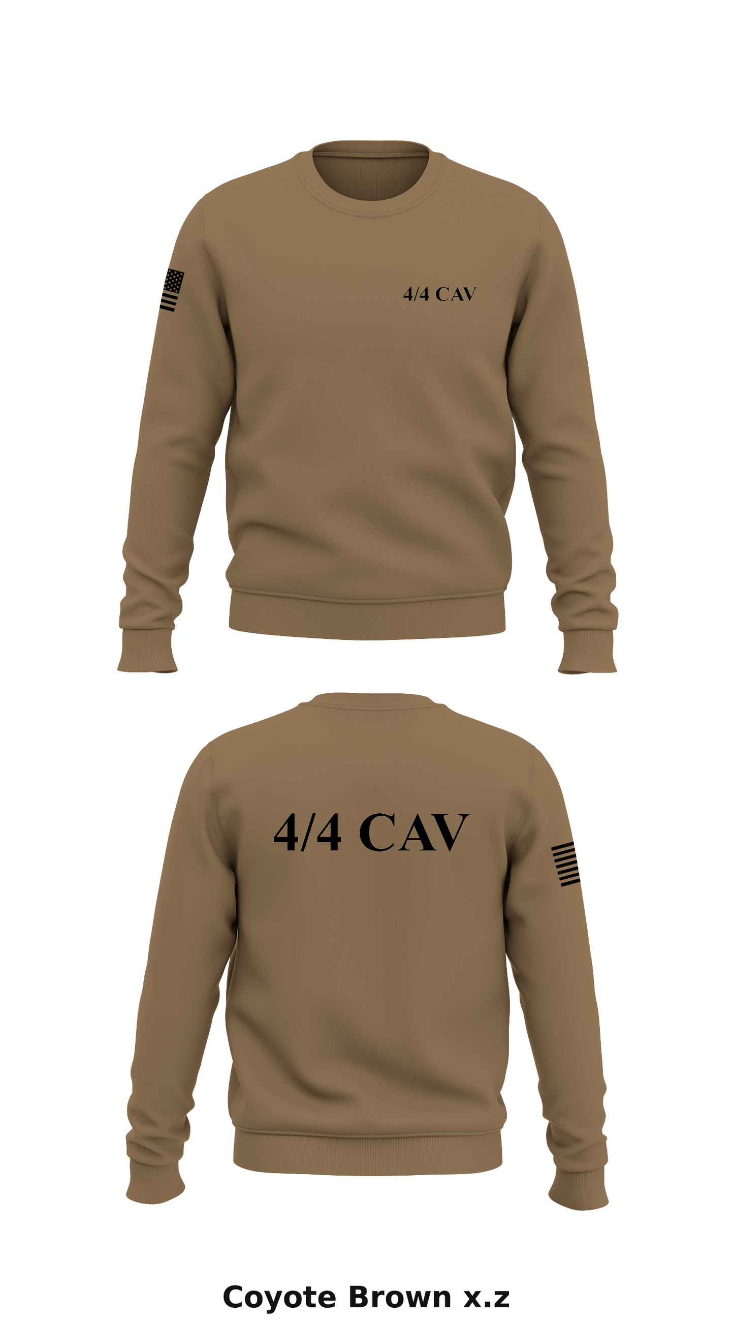 4/4 cav Store 1 Core Men's Crewneck Performance Sweatshirt - x.z