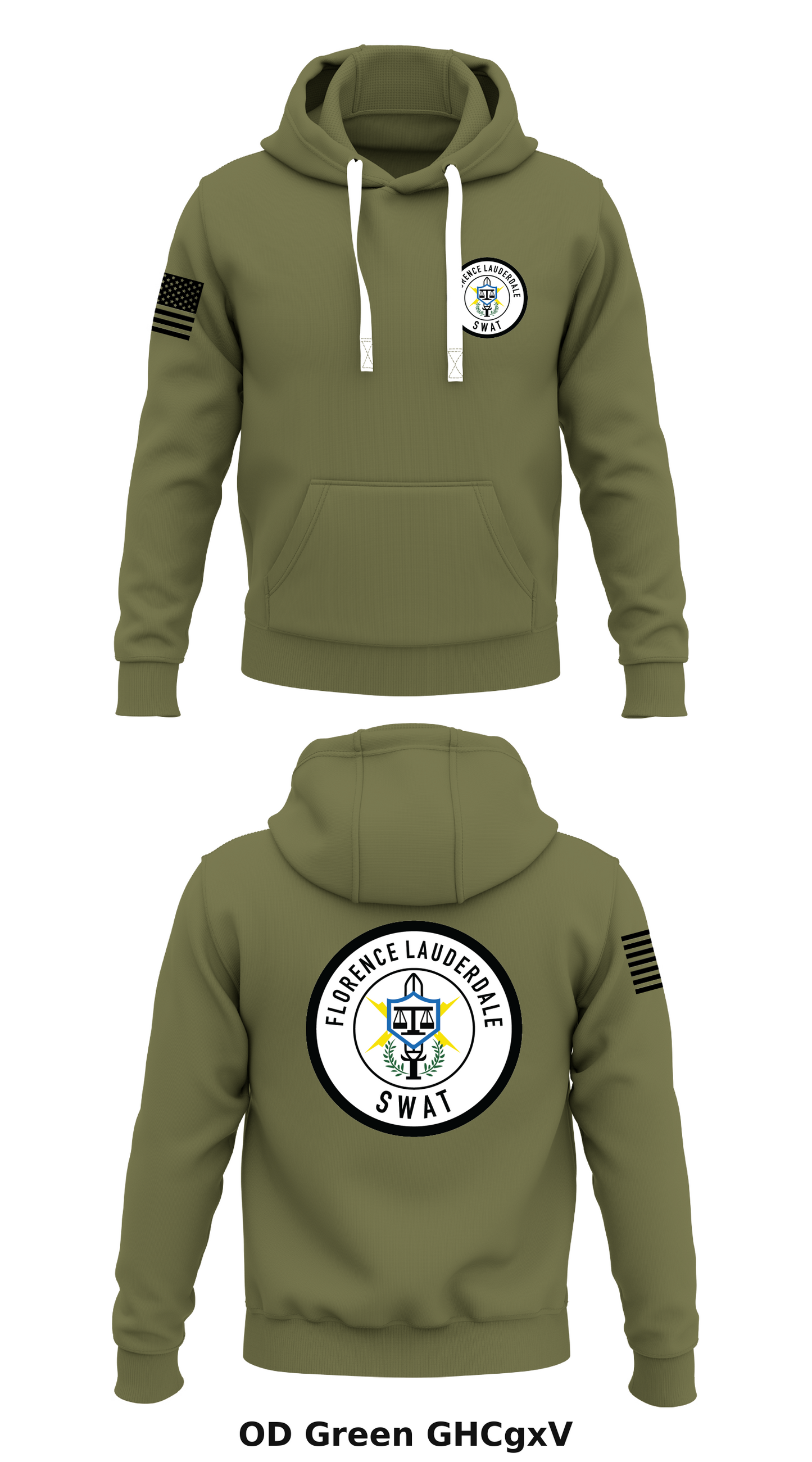 Florence lauderdale SWAT Store 1 Core Men's Hooded Performance Sweatshirt - GHCgxV