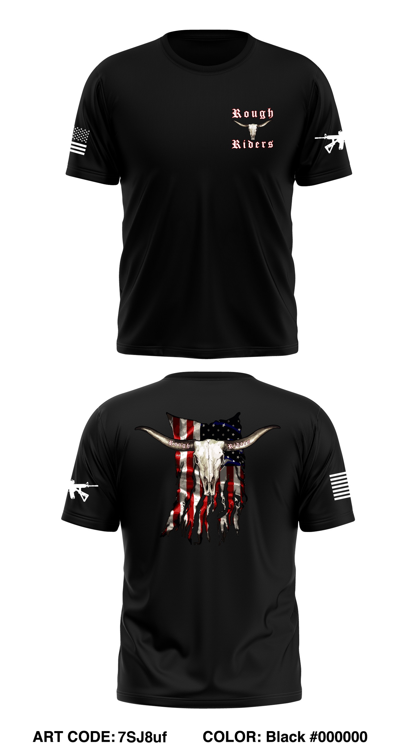 ROUGHRIDERS Store 1 Core Men's SS Performance Tee - 7SJ8uf
