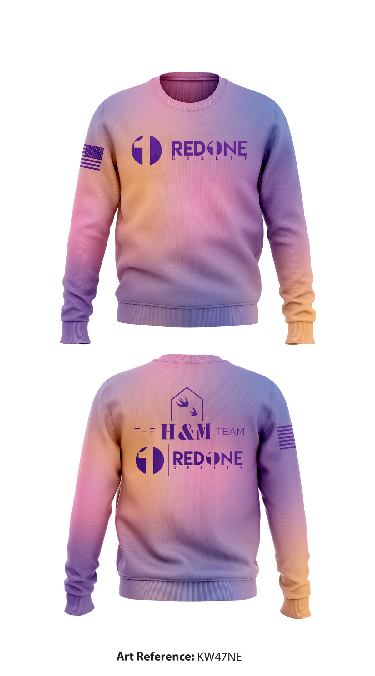 The H&M Team at Red 1 Realty Store 1 Realty Core Men's Crewneck Performance Sweatshirt - KW47NE