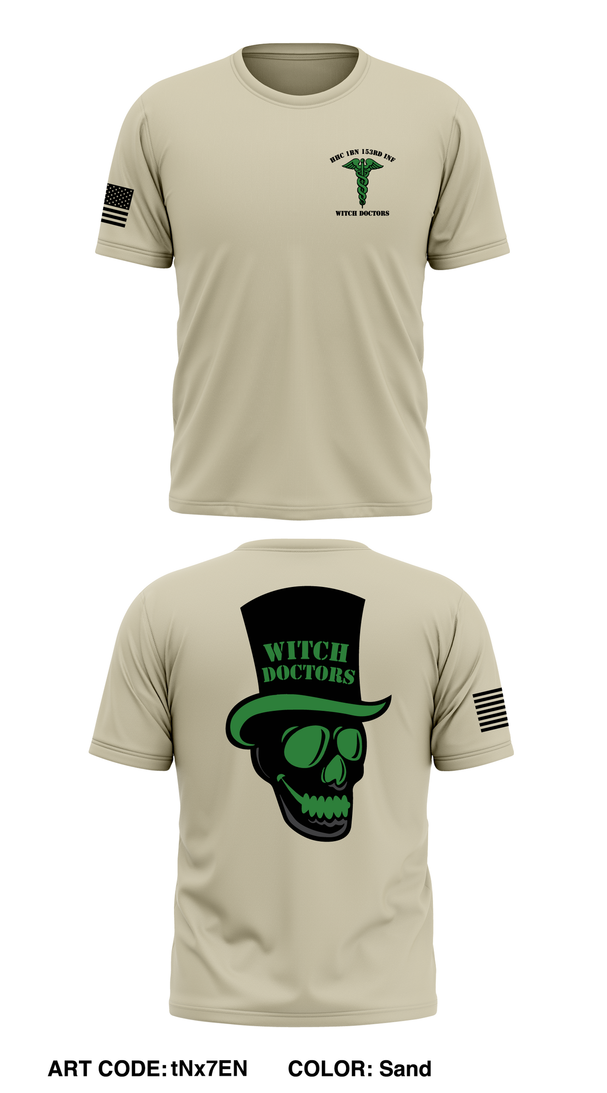 HHC 1BN 153rd INF Store 1 Core Men's SS Performance Tee - tNx7EN